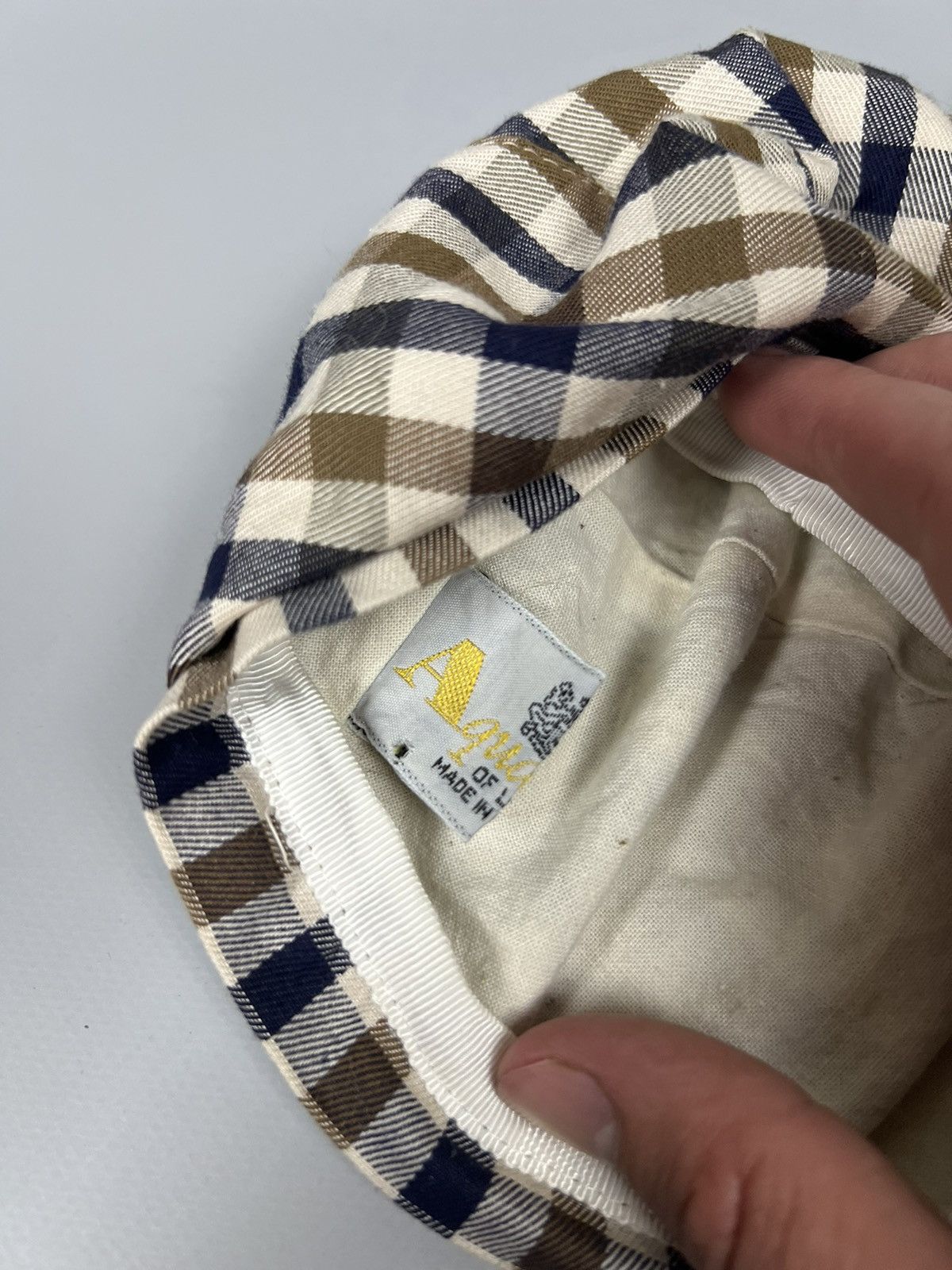 Aquascutum Aquascutum Beret / headdress in a branded checkered pattern Size ONE SIZE - 2 Thumbnail