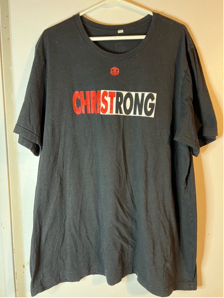 Other Men's Christian T-shirt XXL Black with Red Printing Size US XL / EU 56 / 4 - 1 Thumbnail