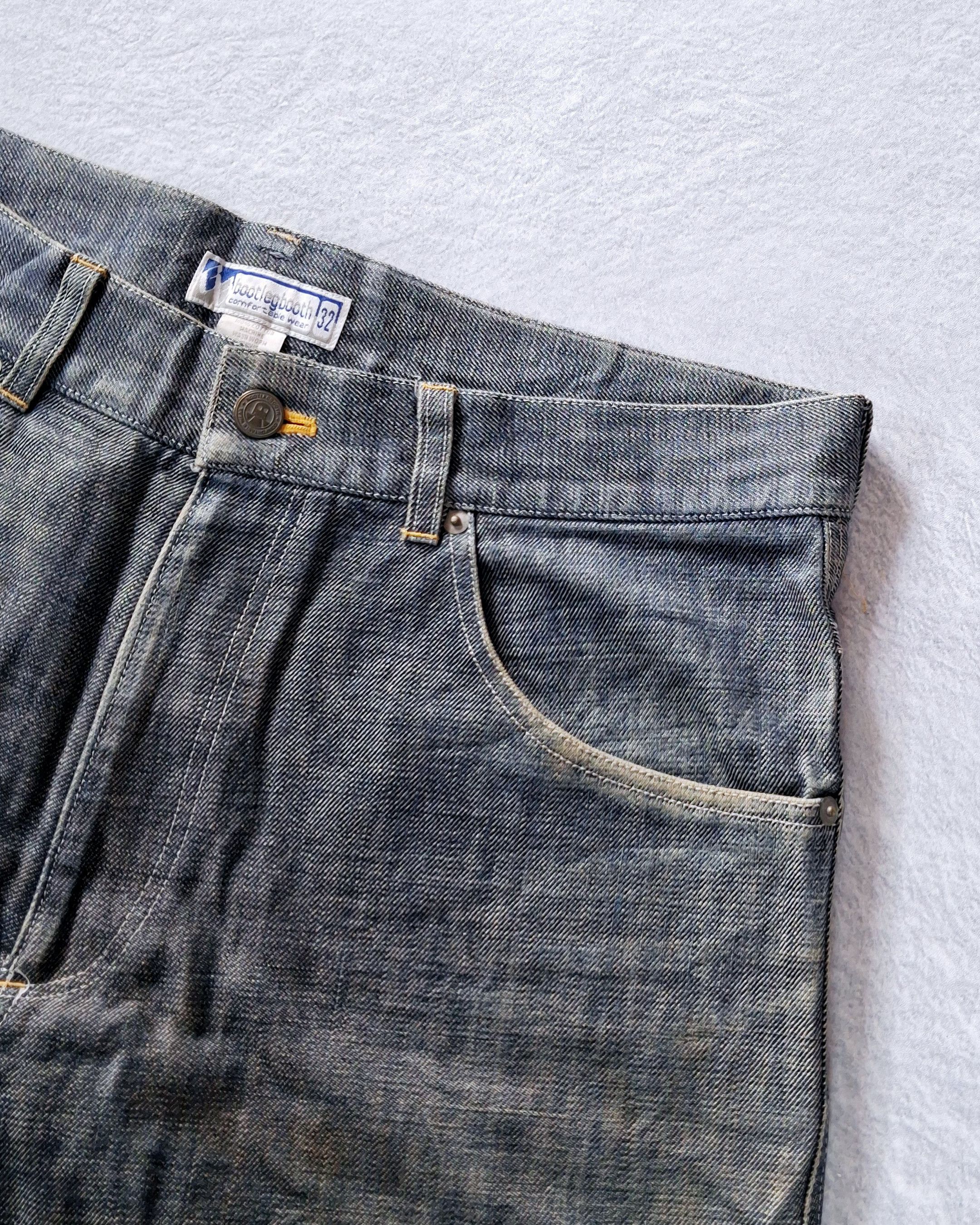 Japanese Brand BOOTLEGBOOTH DENIM PANTS BAGGY STYLE MULTIPOCKET Size US 34 / EU 50 - 4 Thumbnail