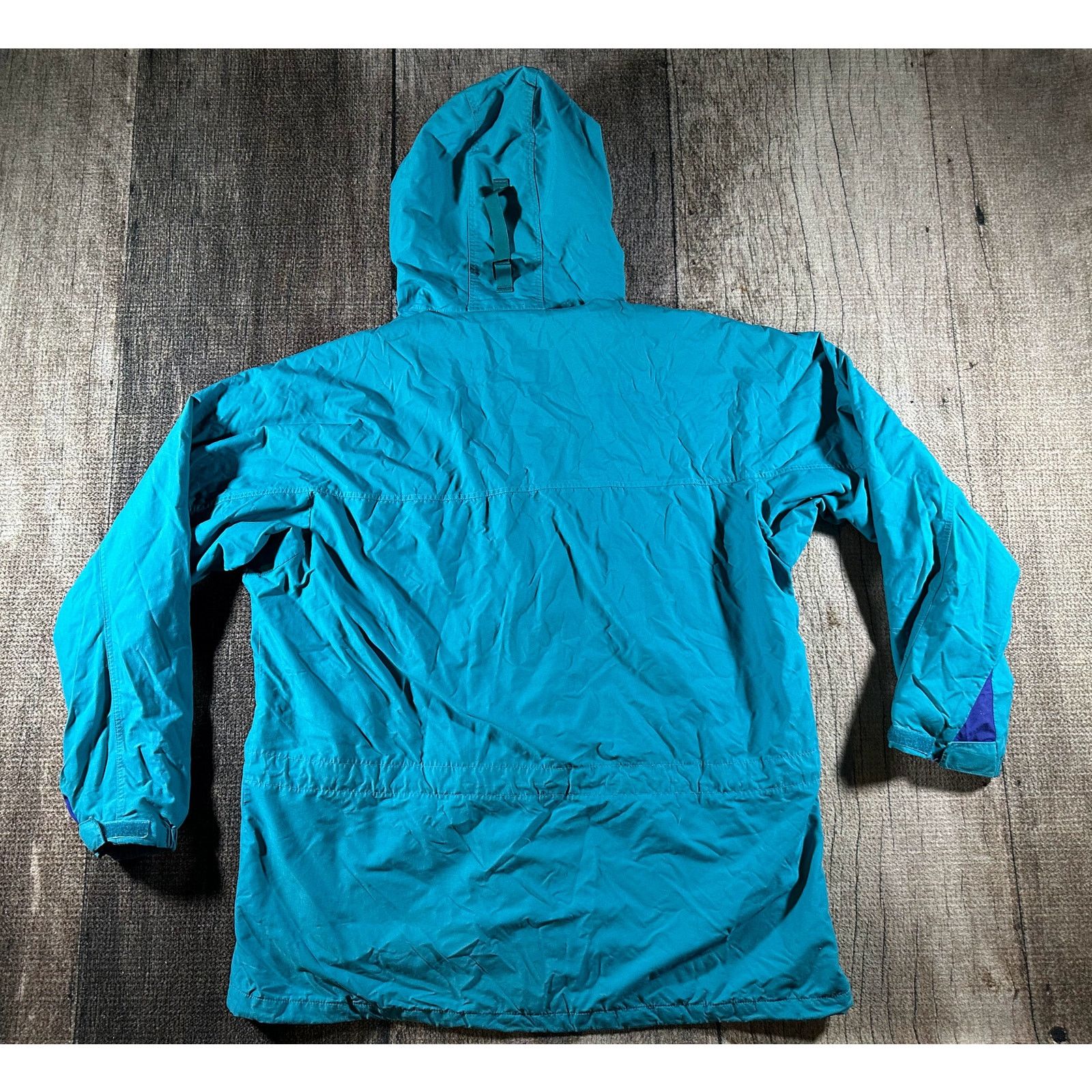 Patagonia Vintage Patagonia Jacket Men XL Teal Blue Hooded Windbreaker Size US XL / EU 56 / 4 - 10 Thumbnail