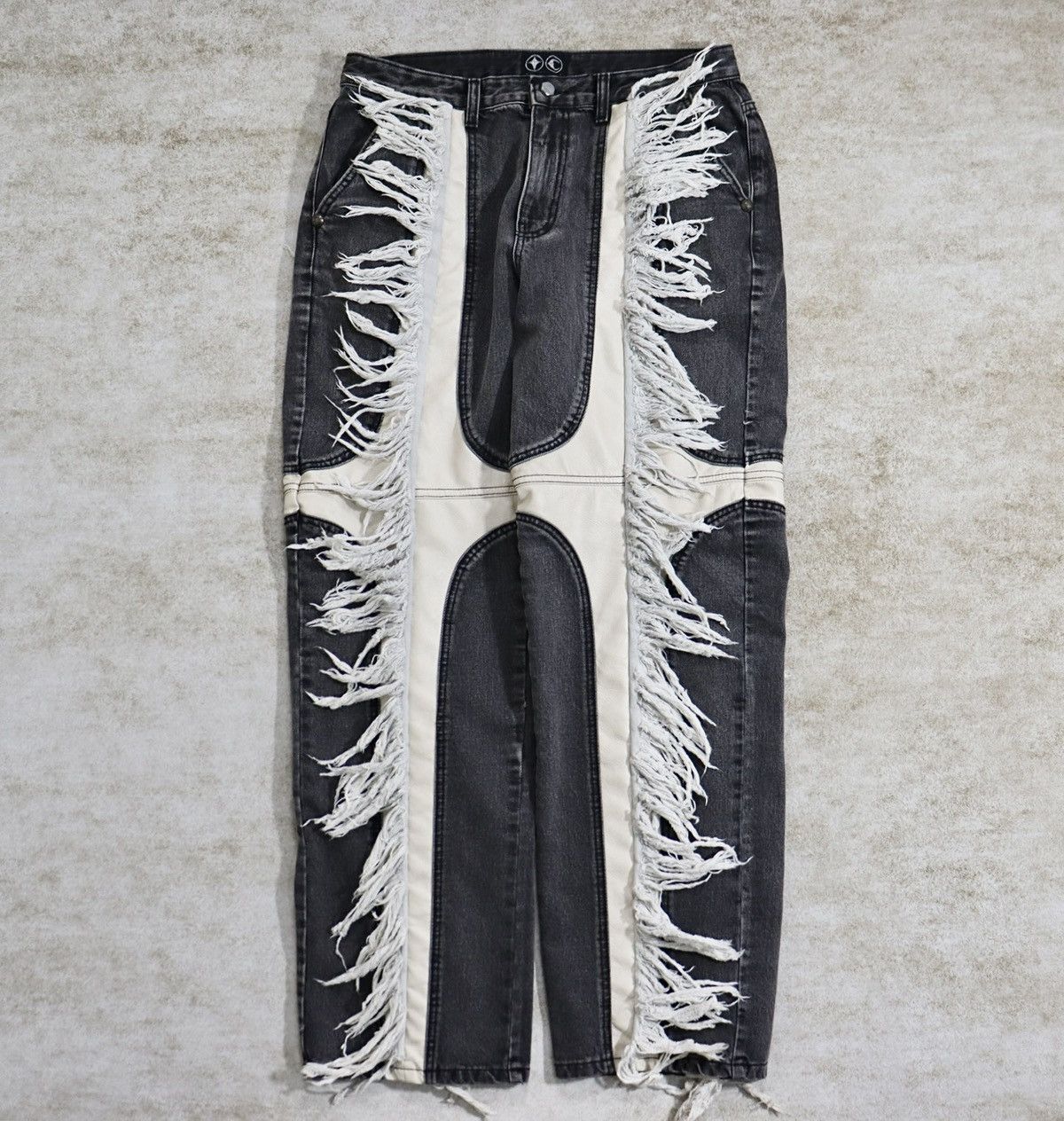 Thug Club Thug Club 24fw Patchwork Jeans，size 3 Size US 36 / EU 52 - 2 Thumbnail