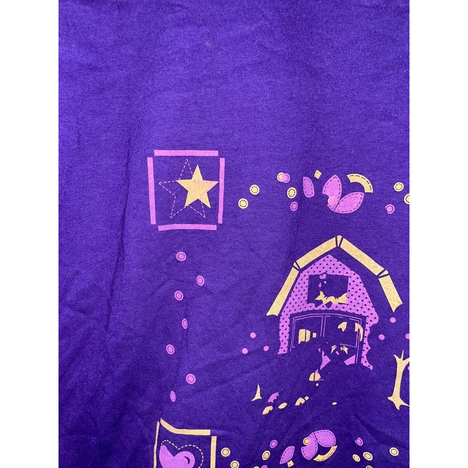 Jerzees 90s Vintage Jerzees USA made Purple Shirt 1990s VTG L Large Size US L / EU 52-54 / 3 - 3 Thumbnail