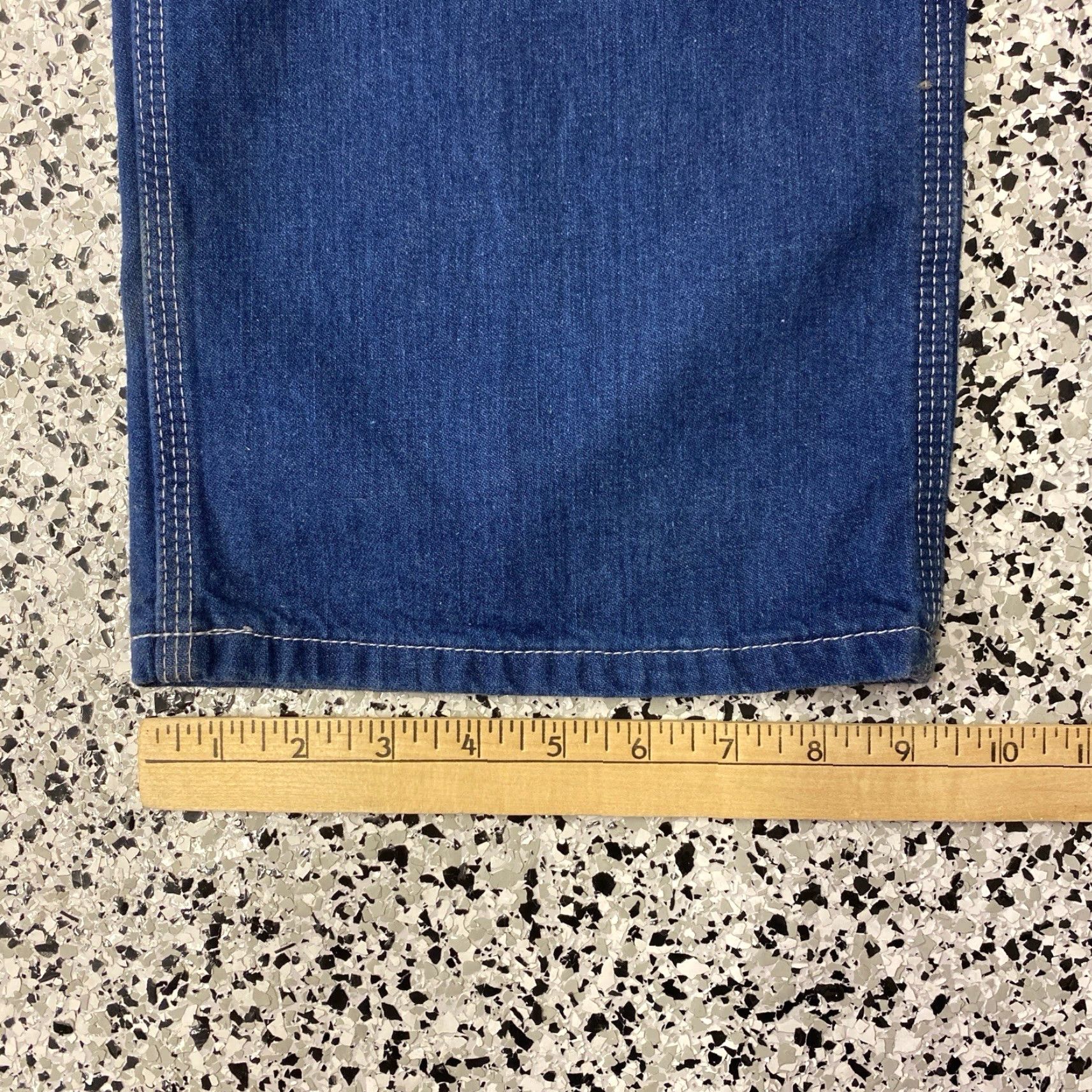 Carhartt VINTAGE Carhartt Dungaree Fit Denim Blue Jeans Carpenter Pants 34/34 Men Regular 34 Blue Distressed 5-Pocket Outdoor Classic American Carhartt Jeans Size US 34 / EU 50 - 2 Thumbnail