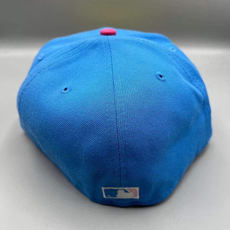 New Era Miami Marlins Hat men 7 1/2 Blue 59Fifty New Era Fitted Cap Size ONE SIZE - 6 Thumbnail