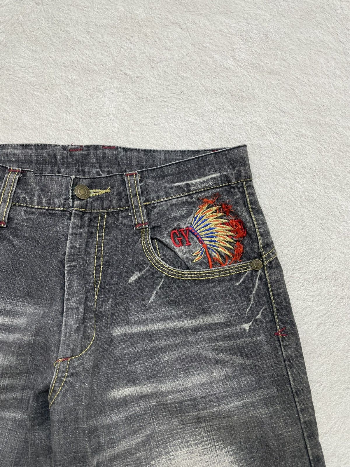 cool dude in blue #grunge #edhardy #y2k #evisu #jnco #thrifted 