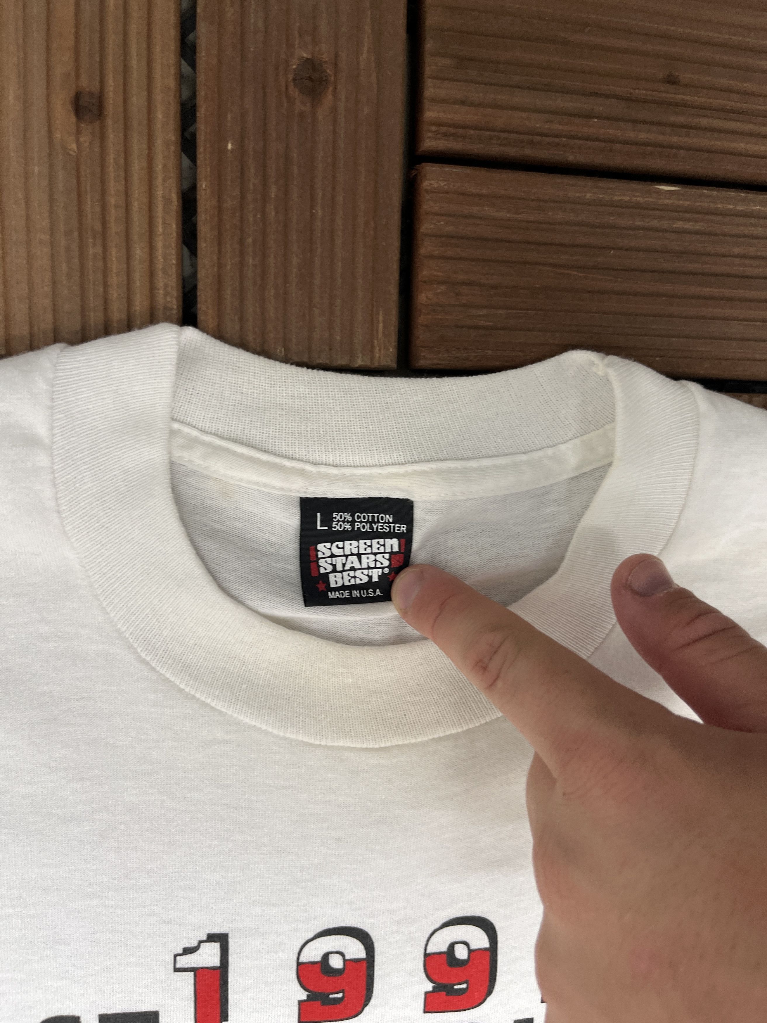 Vintage 1993 Star Cruise Car Show Vintage White T-Shirt Tee Size US L / EU 52-54 / 3 - 5 Thumbnail