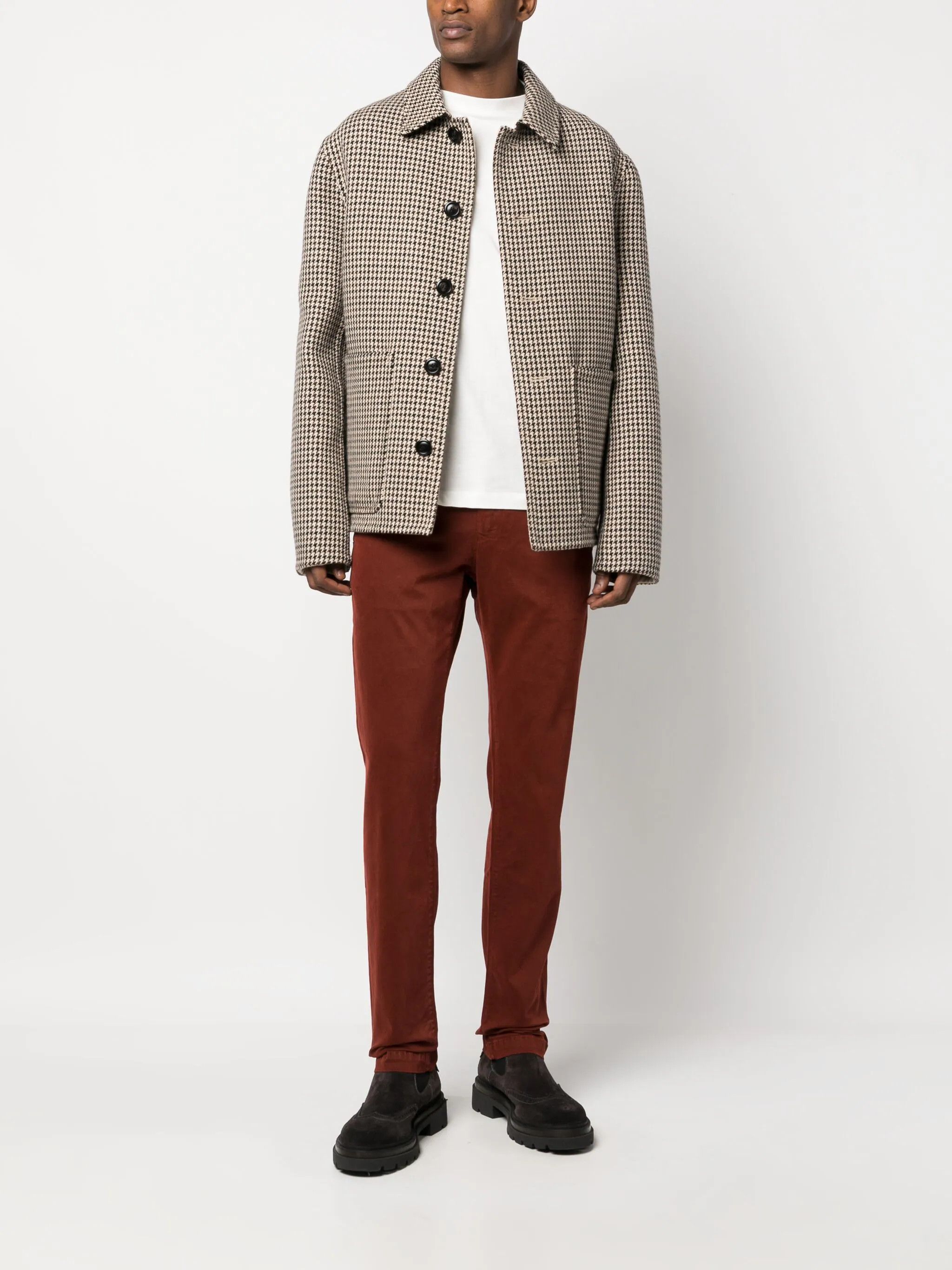 Jacob Cohen Jacob Cohen Bobby Comfort Slim Fit Red Chino Pants Size US 33 - 3 Thumbnail