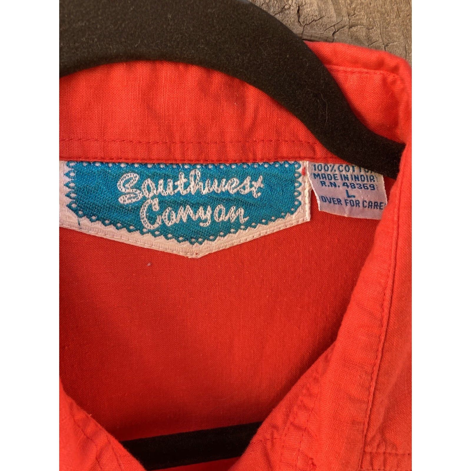 Vintage Southwest Canyon Western Shirt Red Embroidery Vintage L Rockabilly Womens Size L / US 10 / IT 46 - 2 Thumbnail