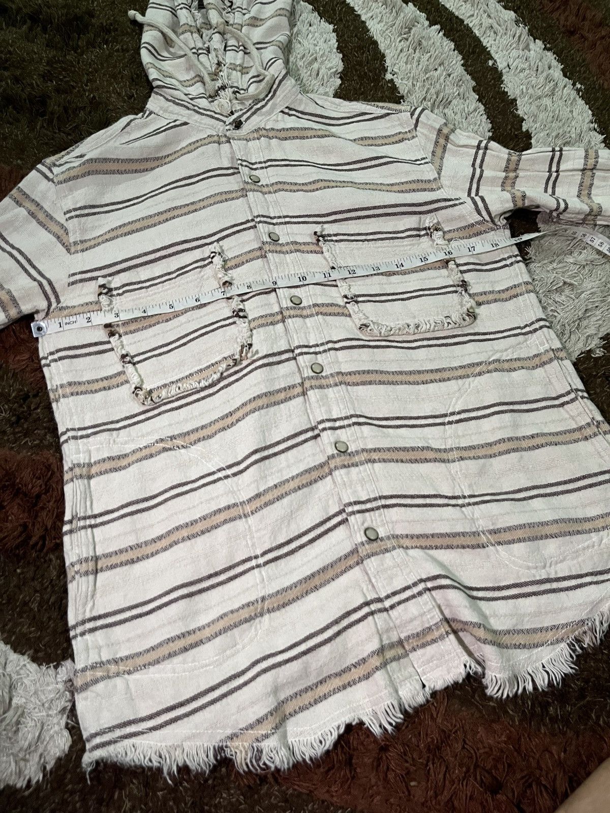 Le Grande Bleu (L.G.B.) Japanese Goa flanel hoodie punk style Size US M / EU 48-50 / 2 - 10 Thumbnail