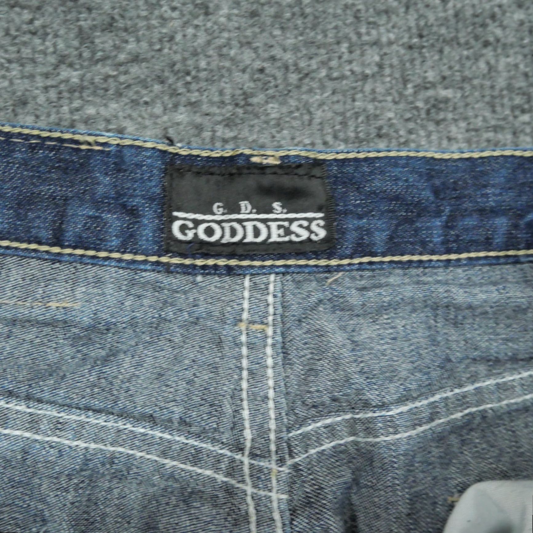 Vintage VINTAGE Goddess Jeans Womens 34x33 14 90s Y2K Blue Fade High Rise 5-Pocket Denim Straight Boys? Size 24" / US 00 / IT 34 - 3 Thumbnail