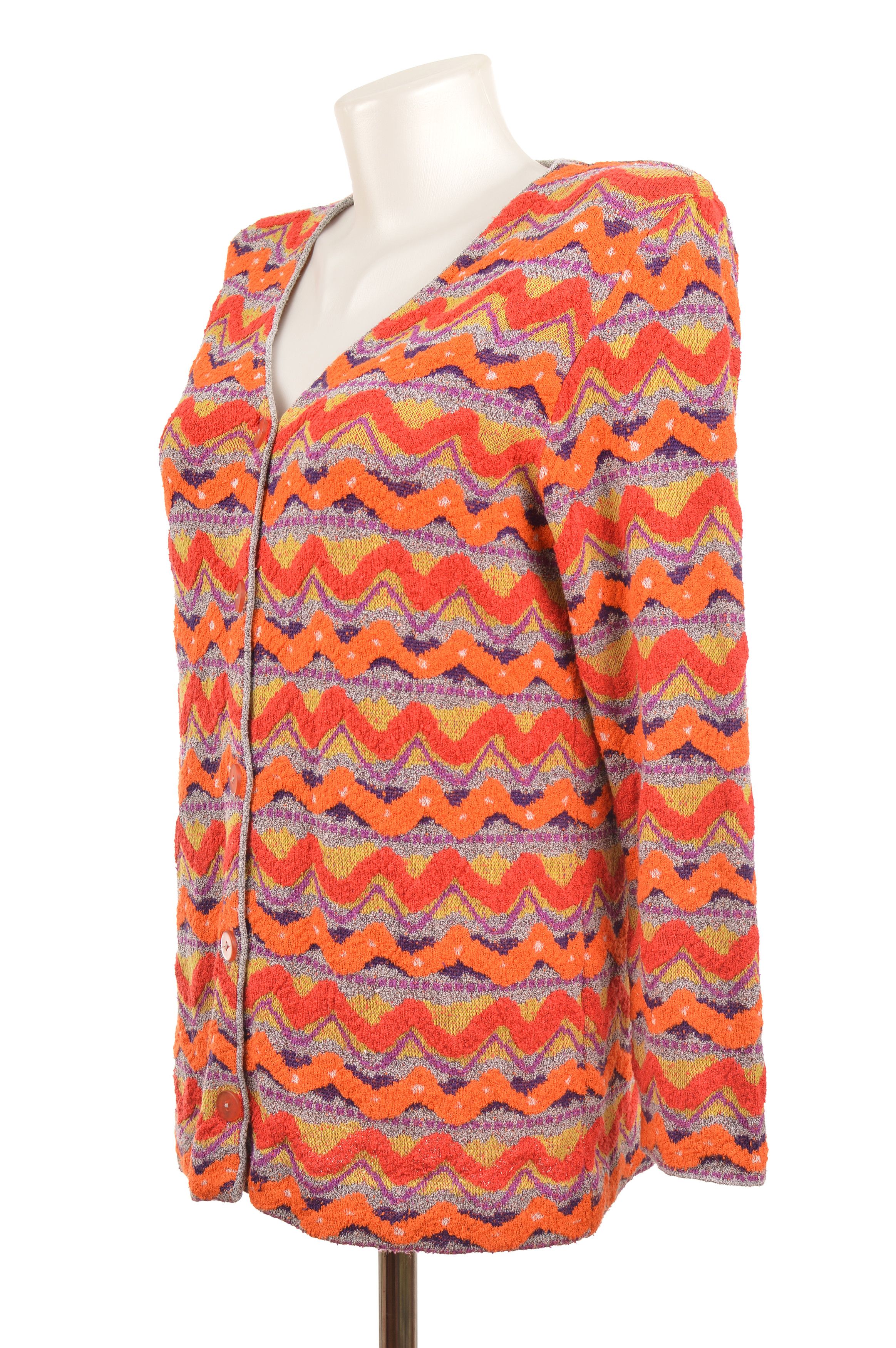 Missoni Missoni Sport Vintage Zig-Zag Cardigan Sweater Size M / US 6-8 / IT 42-44 - 4 Thumbnail