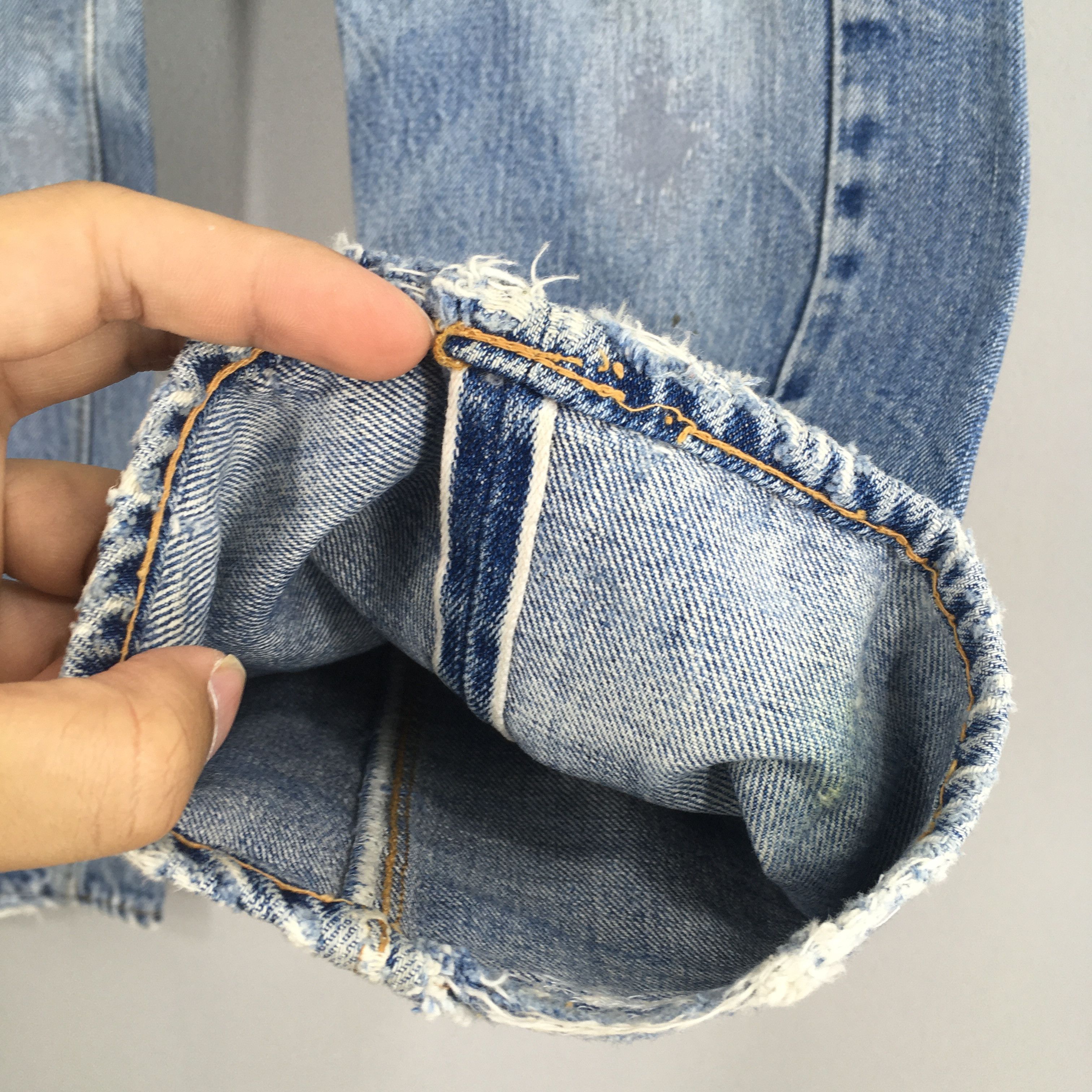 Levi's Size 27x30 Vintage 1970s Levi's 501 Selvedge Jeans S1924 Size 27" / US 4 / IT 40 - 5 Thumbnail