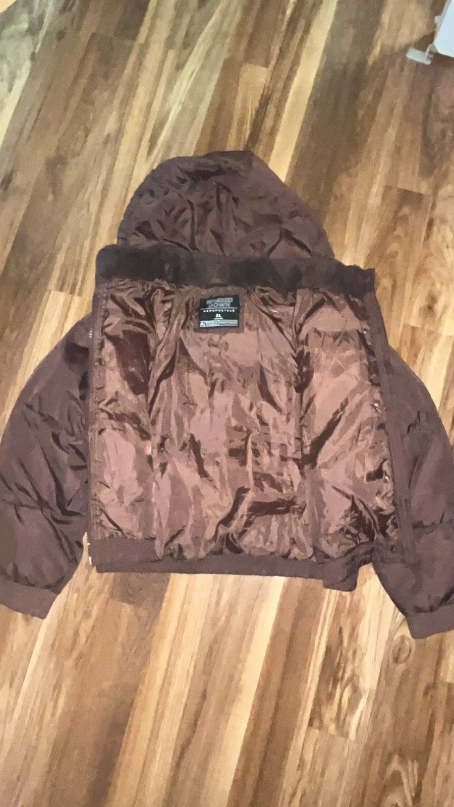 Aeropostale Cropped ish aeropostle brown jacket Size XL / US 12-14 / IT 48-50 - 3 Thumbnail
