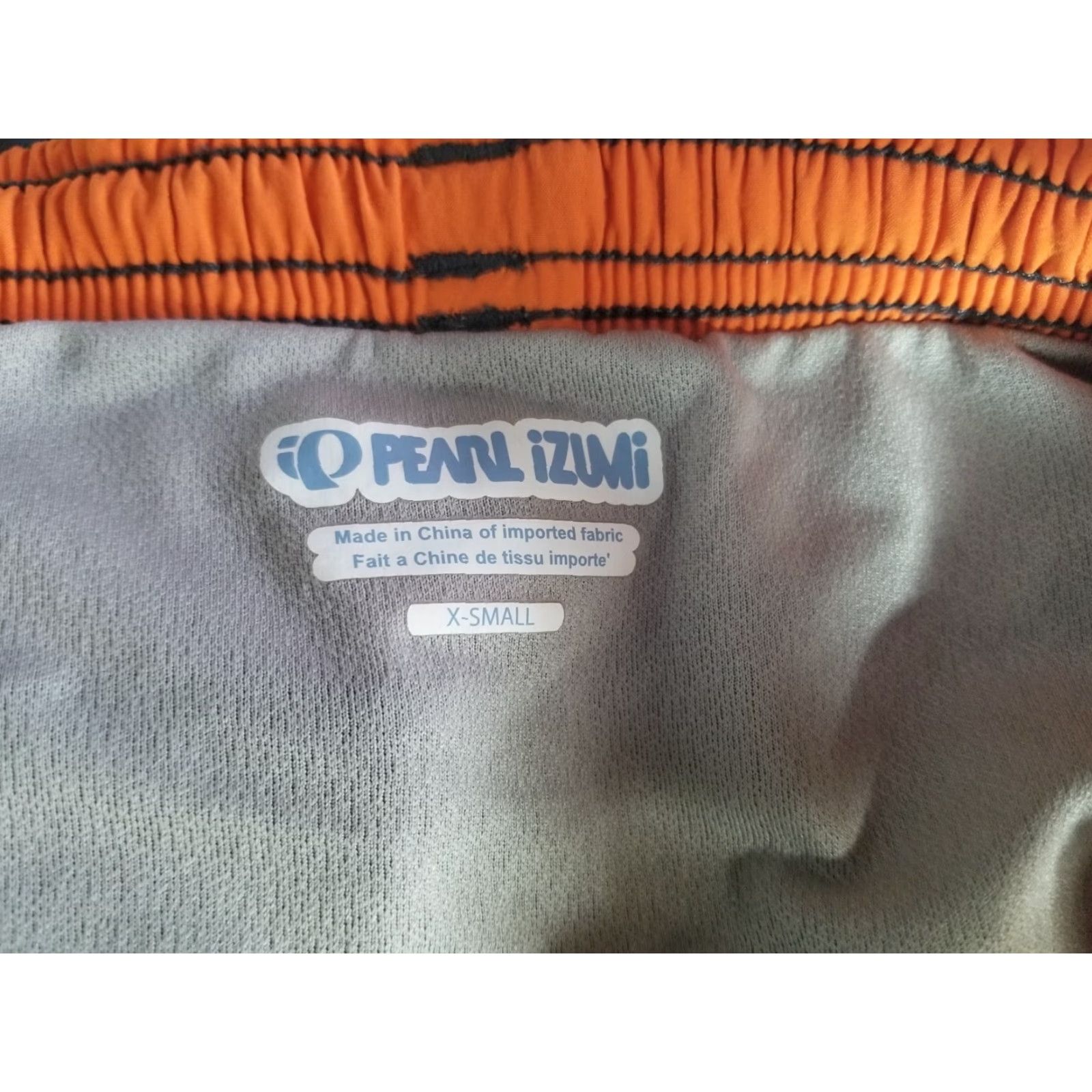 PEARL iZUMi Pearl Izumi Running Shorts Gray Orange Split Side XS Women's Size 26" / US 2 / IT 38 - 4 Thumbnail