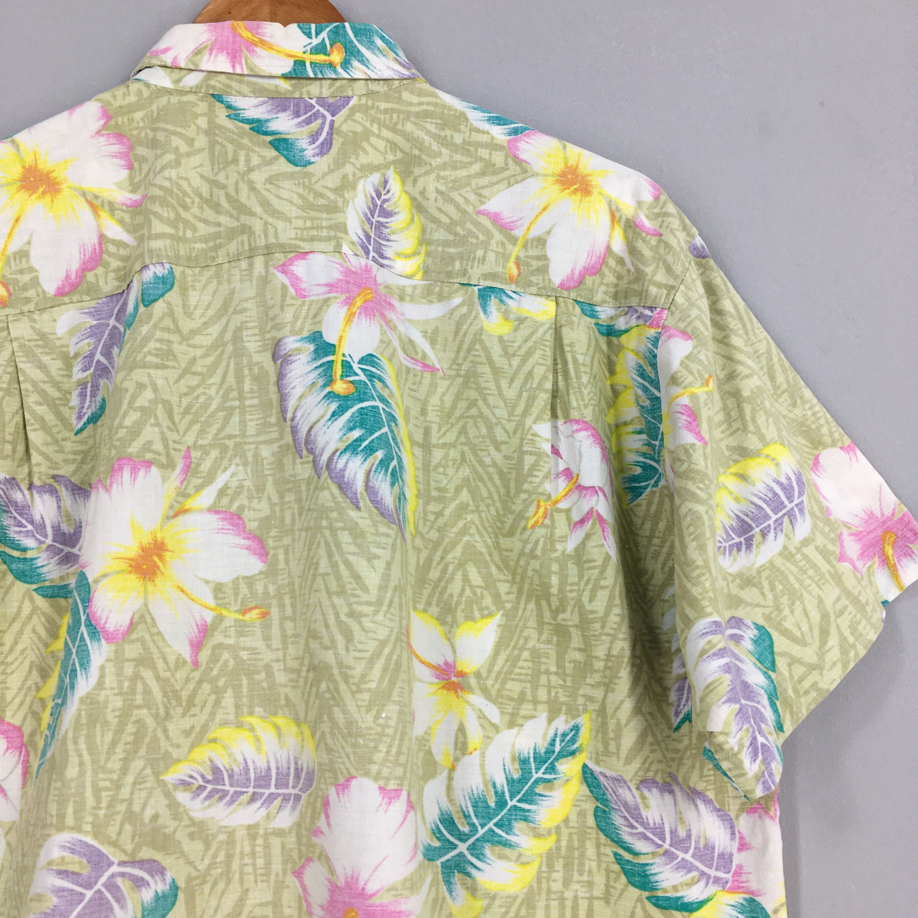 Other Vintage 90s Leaves Hawaii Aloha Button Up Shirts Large Size US L / EU 52-54 / 3 - 8 Thumbnail