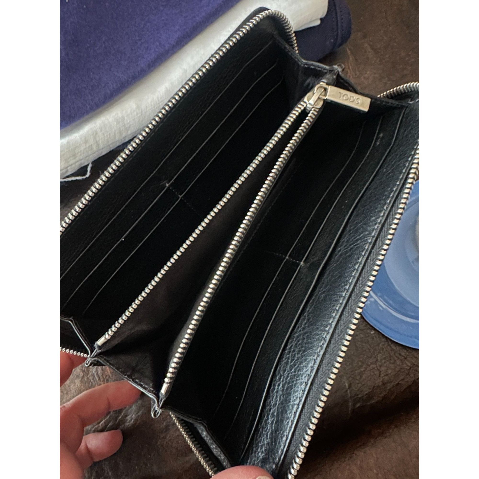 Tod's Tod's black leather zip-around wallet Size ONE SIZE - 2 Thumbnail