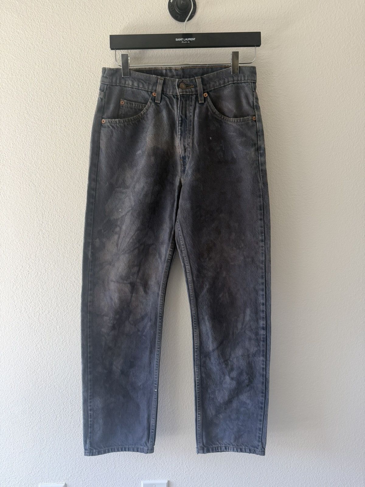 Levi's 1997 Overdyed Orange Tab 505 Denim Jeans Size US 29 - 1 Thumbnail