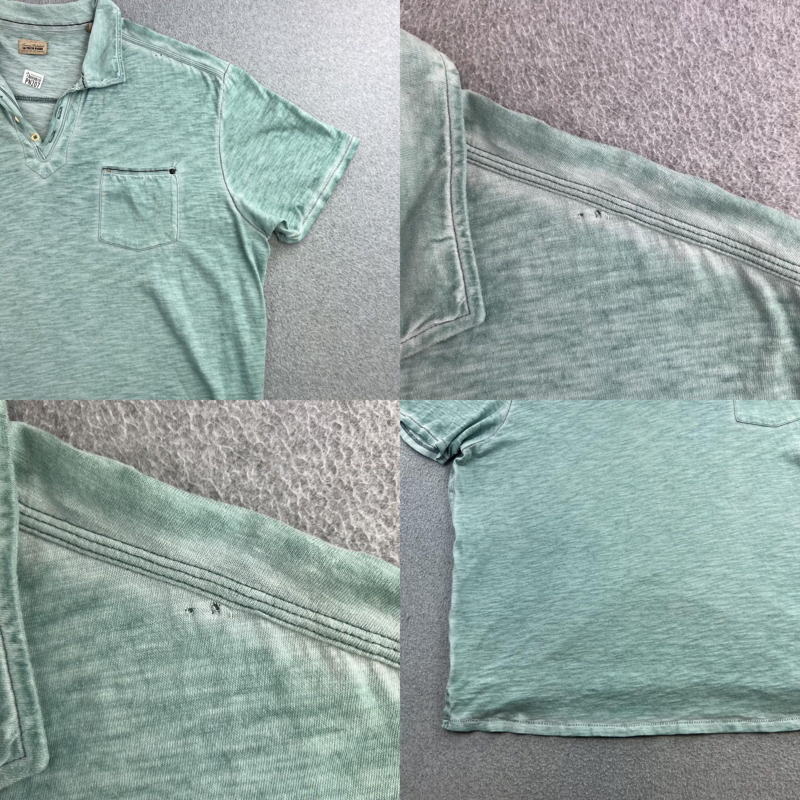 Tommy Bahama Tommy Bahama Polo Shirt Mens 2XL Green Pocket Cotton Casual Shirt Size US XXL / EU 58 / 5 - 8 Thumbnail