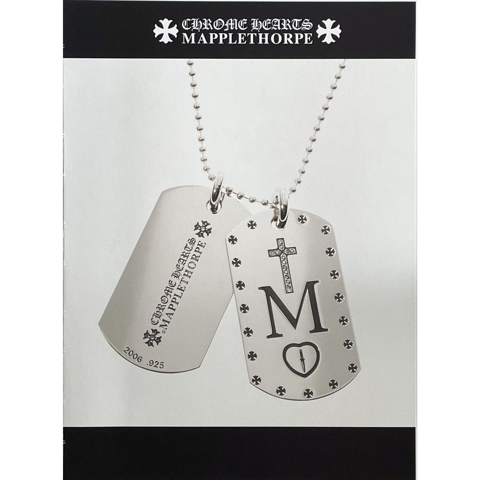 Chrome Hearts × Vintage Chrome Hearts MAPPLETHORPE dog tags photo Poster framed 9x11 Size ONE SIZE - 2 Thumbnail