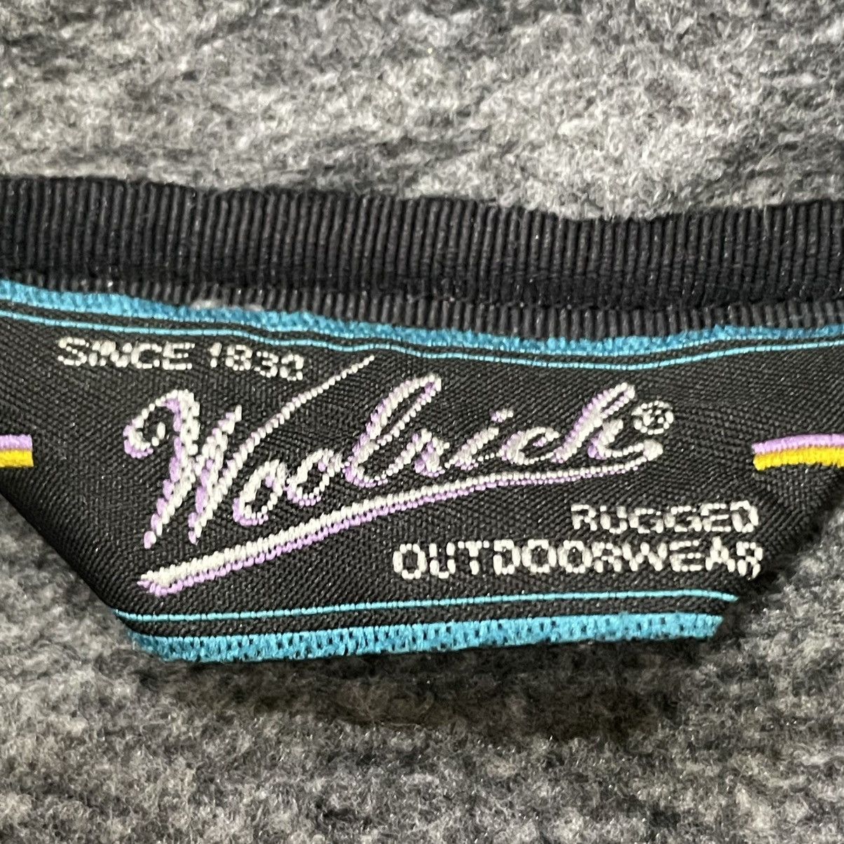Woolrich Woolen Mills Woolrich Polartec Gray Snap-T Neck 90s Rugged Outdoorwear Size US L / EU 52-54 / 3 - 9 Thumbnail