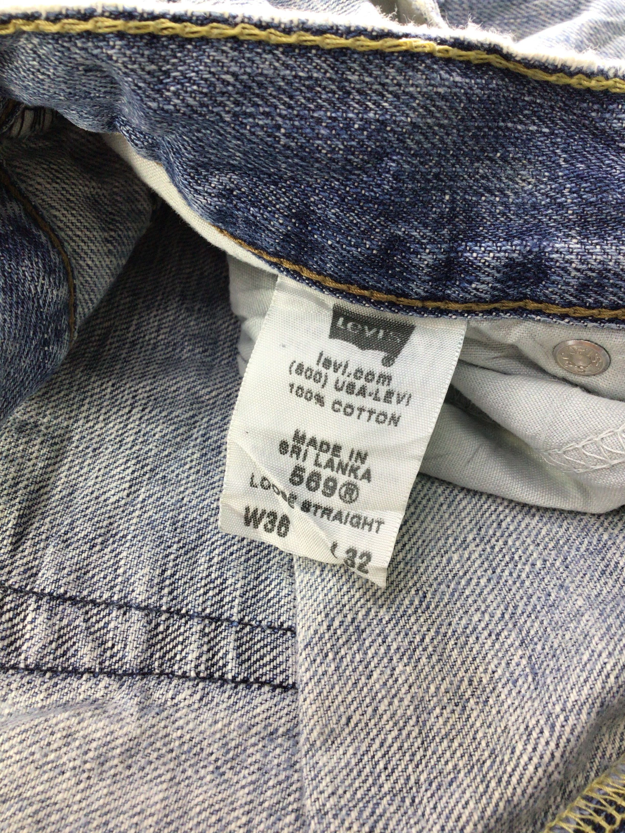 Levi's Vintage Levis 569 Jeans Faded Blue Denim -J566 Size US 36 / EU 52 - 10 Thumbnail
