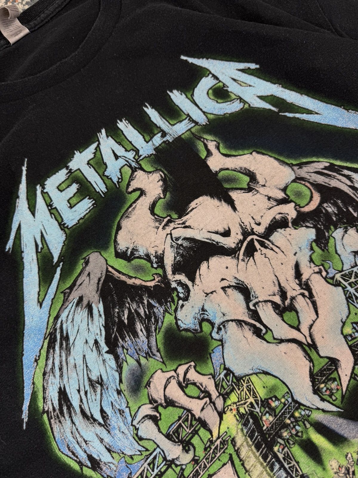 Metallica Metallica 2022 europe tour graphic band tee official merch Size US XL / EU 56 / 4 - 9 Thumbnail