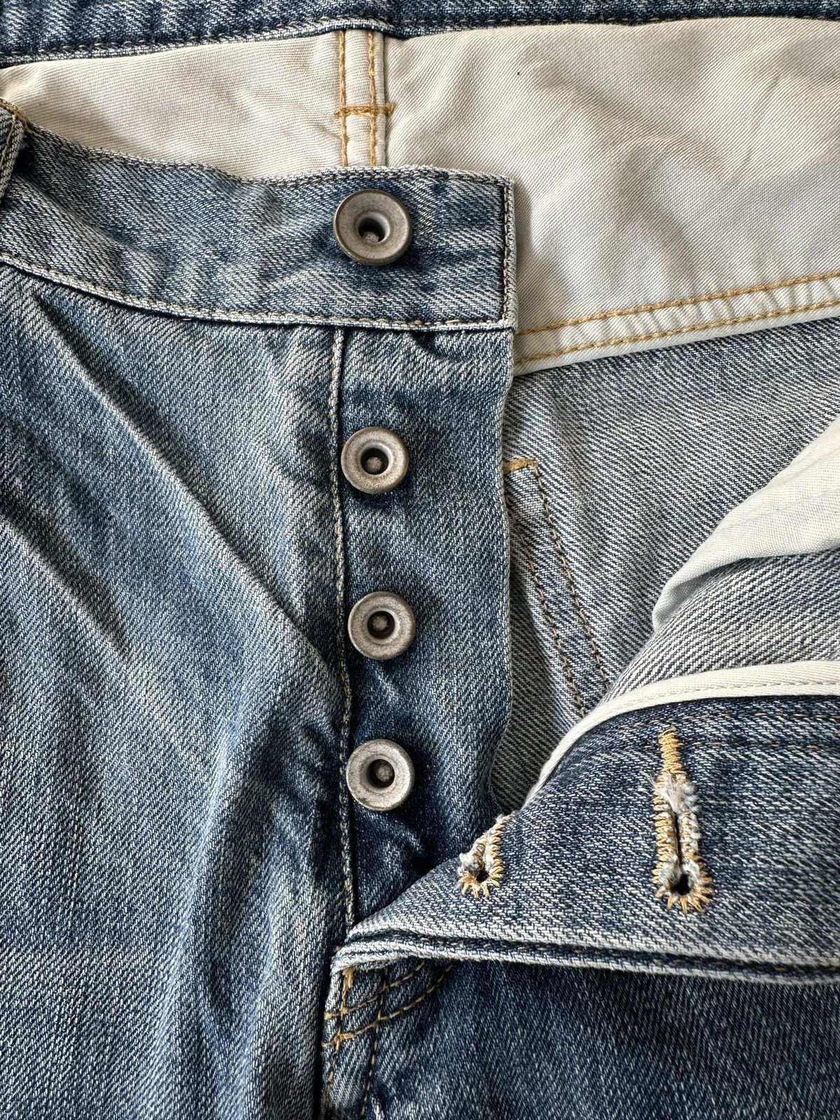 Kazuyuki Kumagai Attachment 2010's Attachment Japan distressed blue denim Size US 32 / EU 48 - 13 Thumbnail