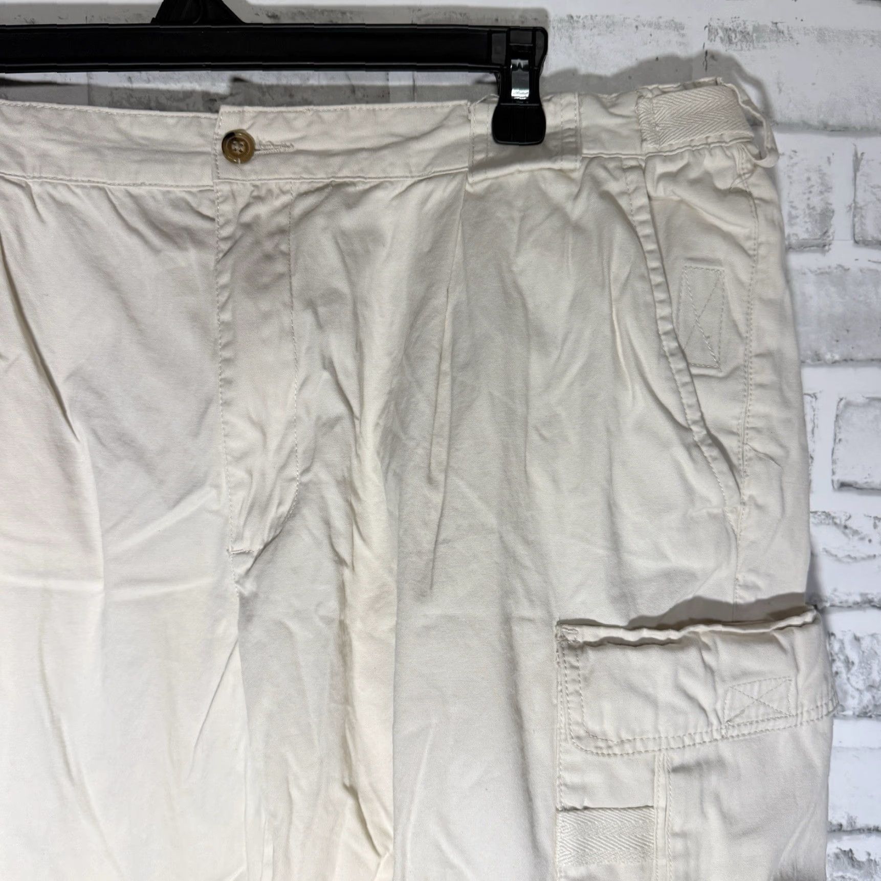 Orvis VINTAGE Orvis Cargo Pants Mens Size 38x29 Beige 100% Cotton Regular Fit Size US 38 / EU 54 - 2 Thumbnail
