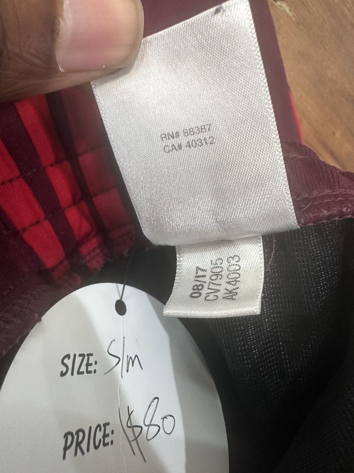 Adidas Adidas Yeezy Calabasas Track Pants (Maroon) Size US 31 - 4 Thumbnail