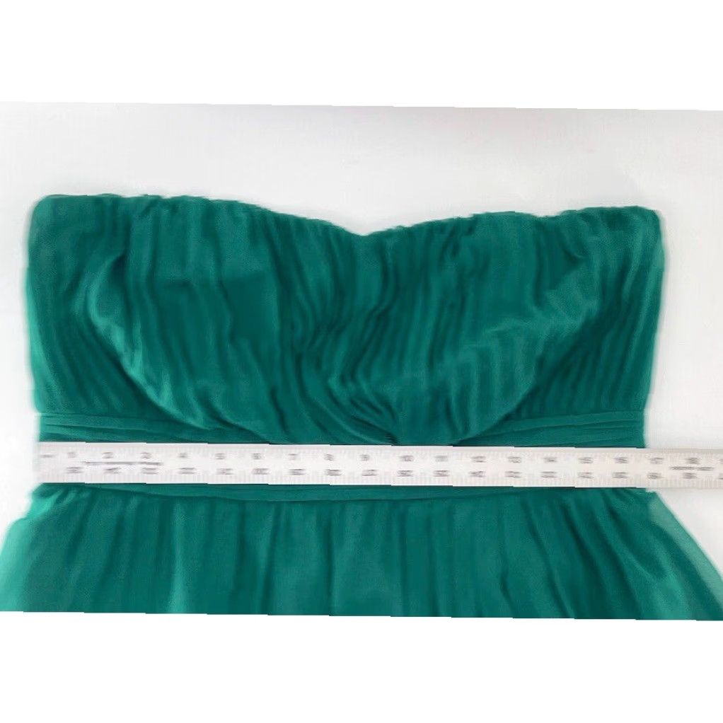 Vintage NWT The Limited Green Strapless A-Line Dress Short 14 Women Sleeveless Party Cocktail Chiffon Zip NWT Size XL / US 12-14 / IT 48-50 - 7 Thumbnail