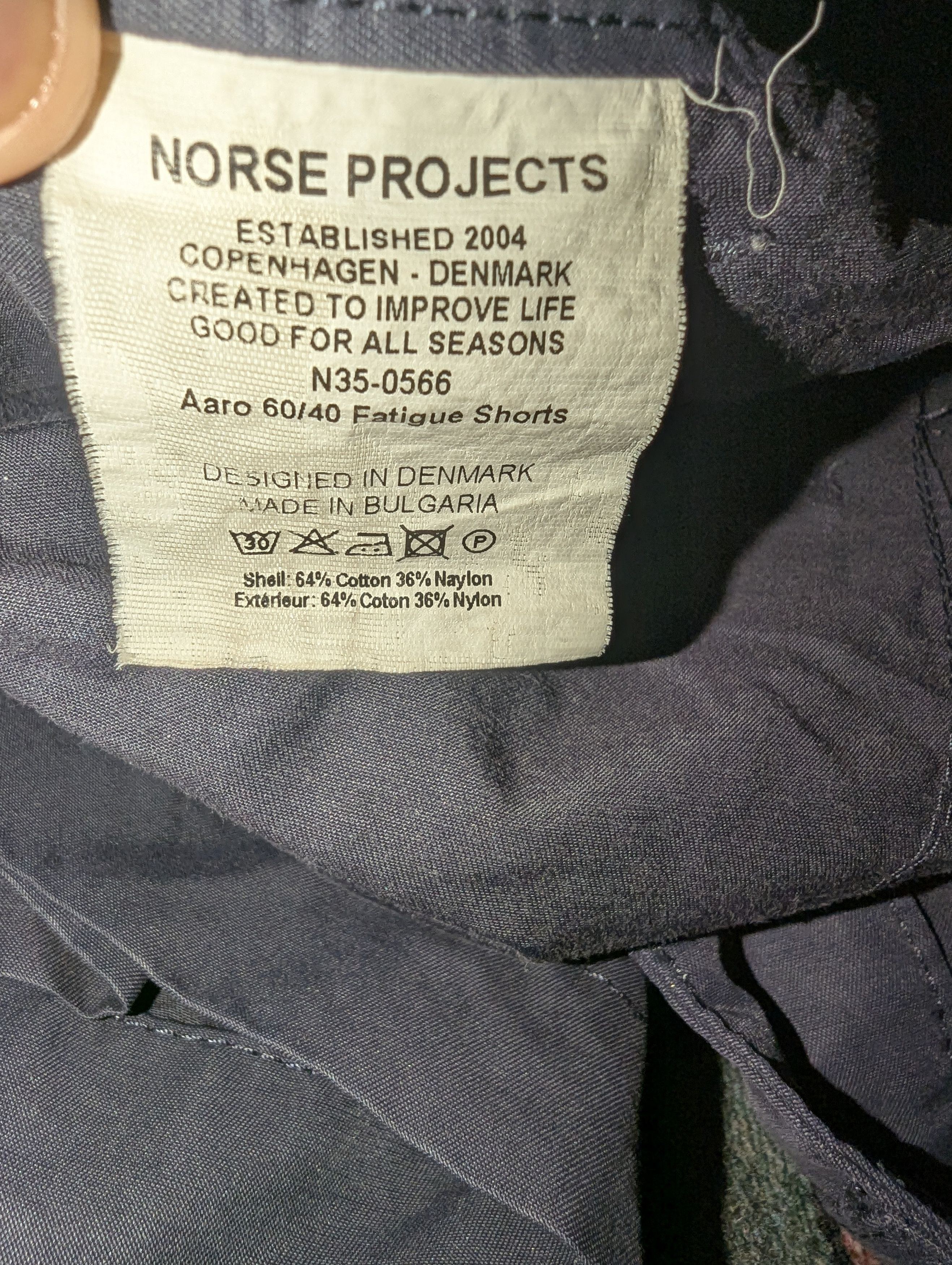 Norse Projects Aaro 60/40 Fatigue Shorts Size US 36 / EU 52 - 8 Thumbnail