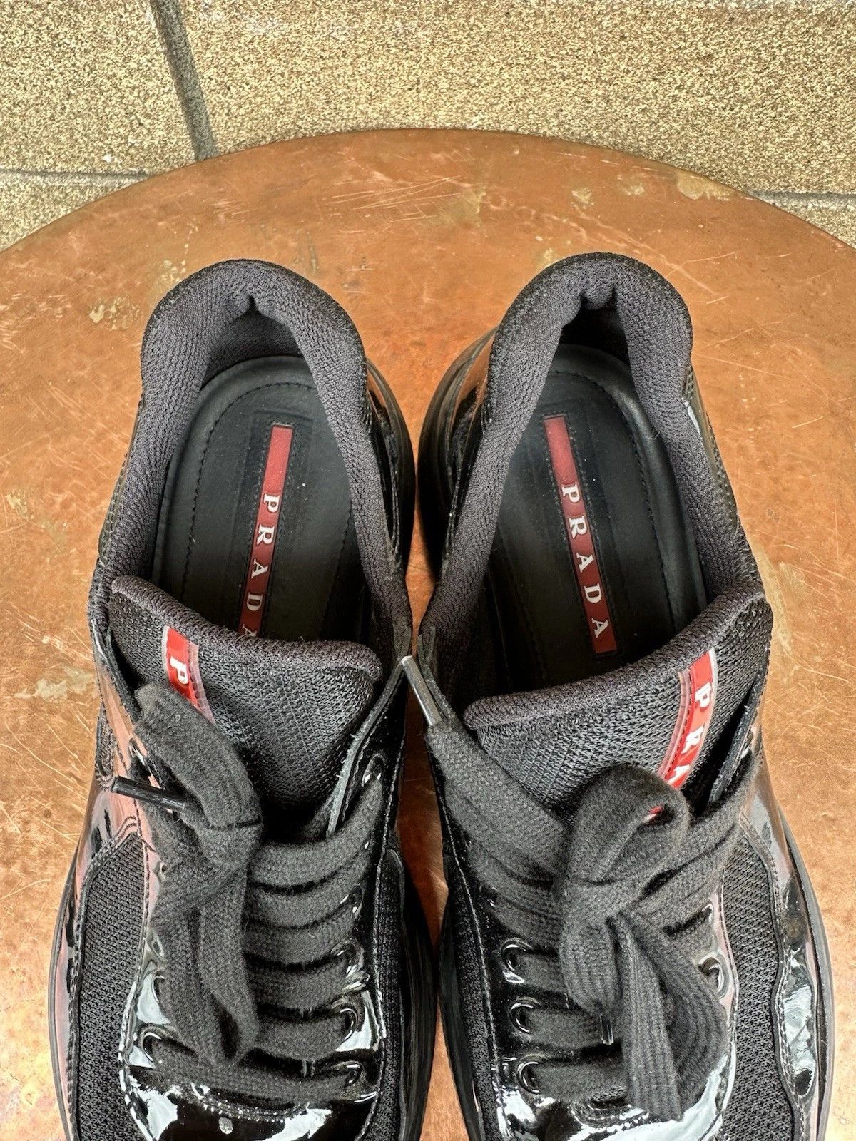 Prada Prada America's Cup Sneakers Red Black Patent 9 Low Size US 9 / EU 42 - 8 Thumbnail