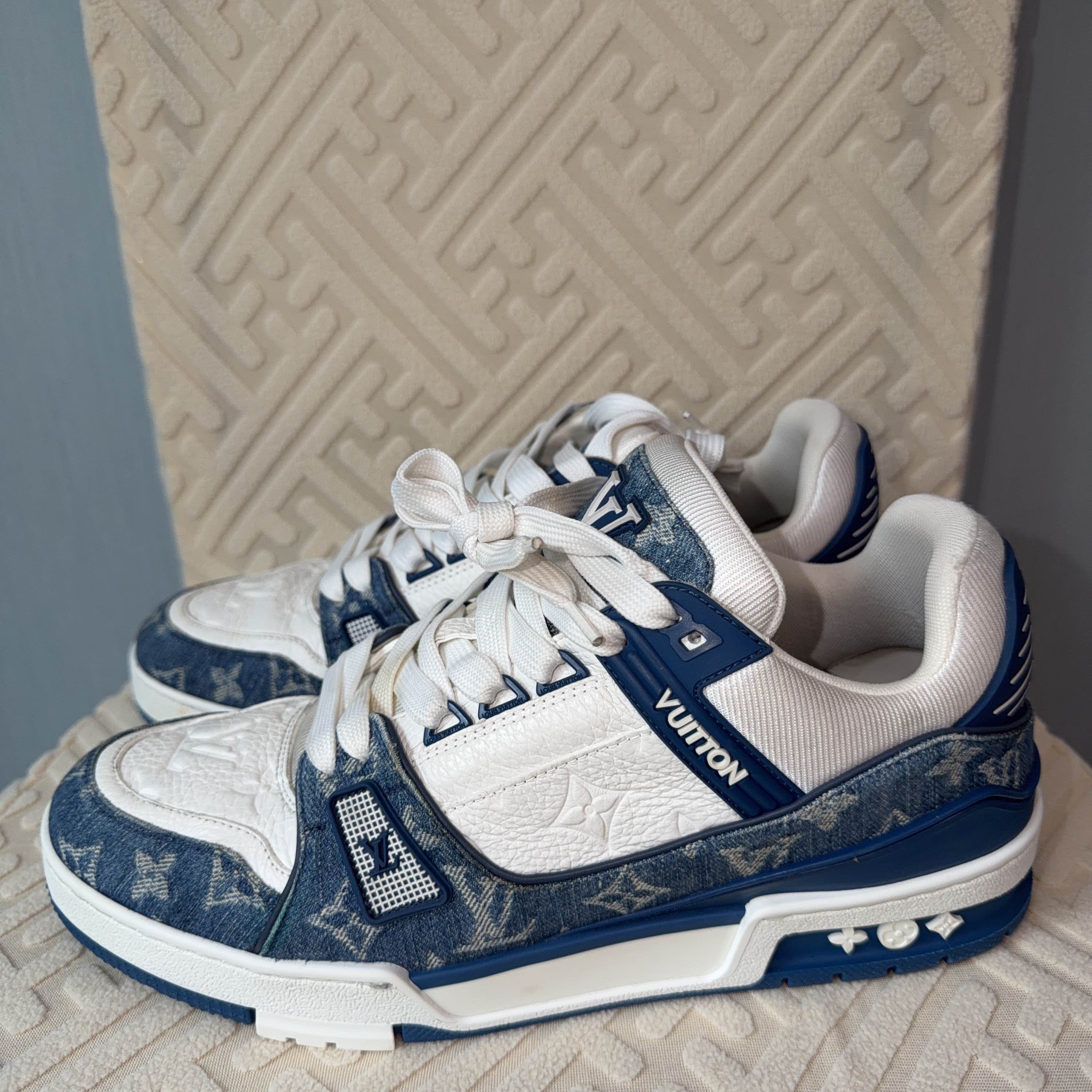 Louis Vuitton Louis Vuitton Denim Trainer Sneakers US 9.5 Size US 9.5 / EU 42-43 - 1 Thumbnail