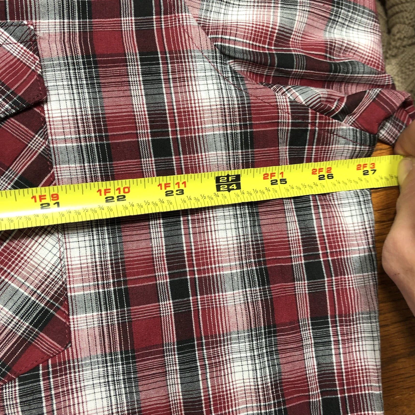 Wrangler Wrangler Pearl Snap Plaid Shirt Mens XL Red Long Sleeve Western Cowboy Size US XL / EU 56 / 4 - 5 Thumbnail