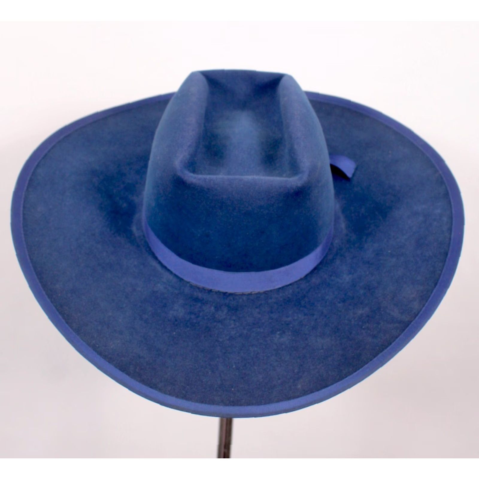Vintage VTG 1950s Resistol Blue Cowboy Hat Sz 6 7/8 50s Western Rodeo Belle Hat Mens Size ONE SIZE - 3 Thumbnail