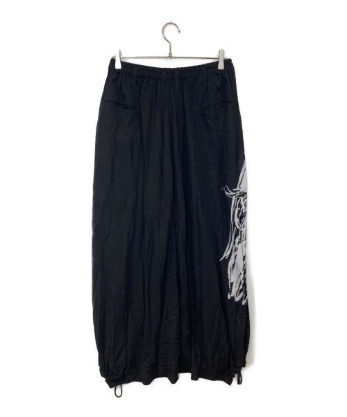 Yohji Yamamoto Yohji Yamamoto BLACK SCANDAL 19SS Left face Print Pants Size US 28 / EU 44 - 2 Thumbnail