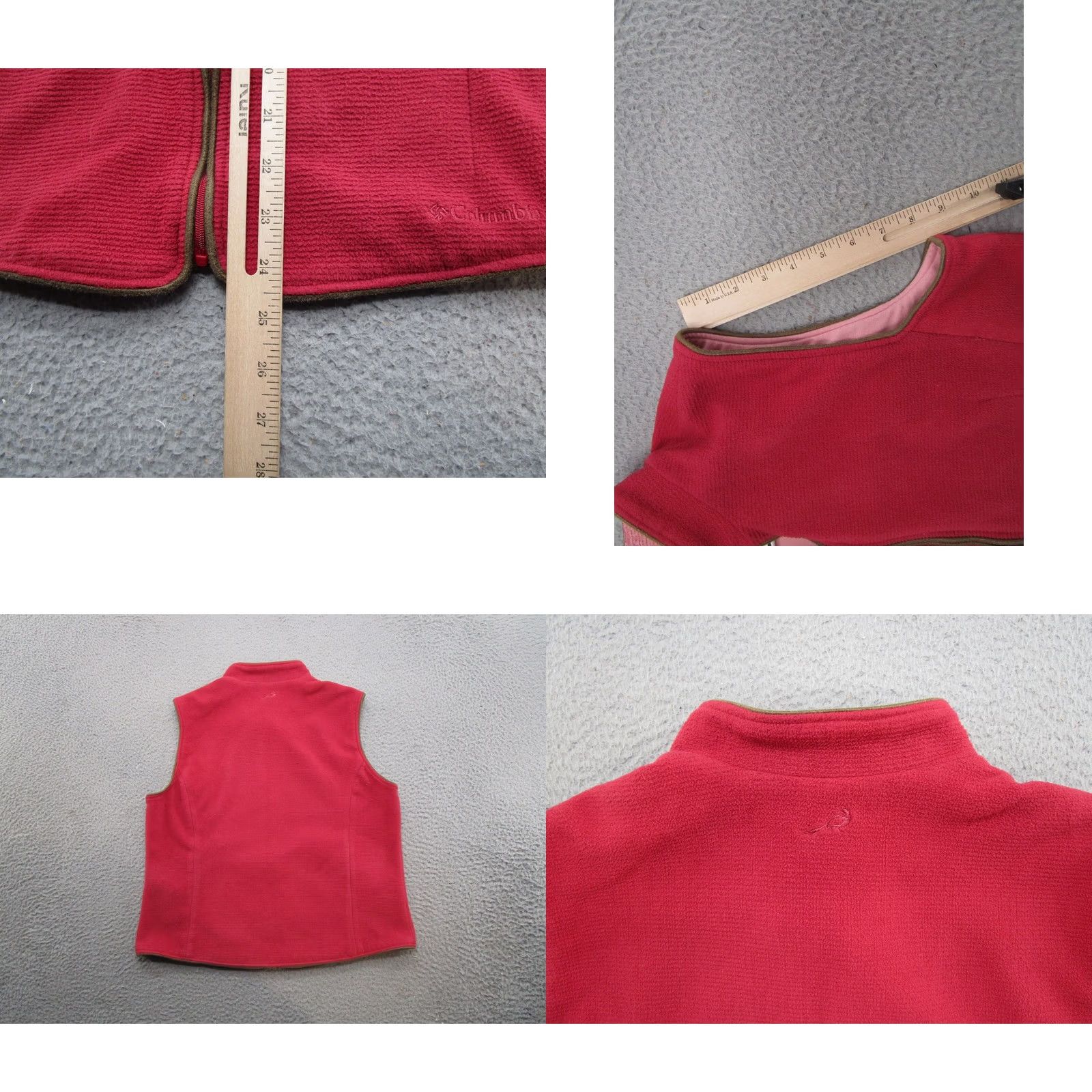 Vintage Columbia River Resort Vest Women's Red Pheasant L Vest Top Outdoors Nature Logo Zipper Pocket Star Size L / US 10 / IT 46 - 8 Thumbnail