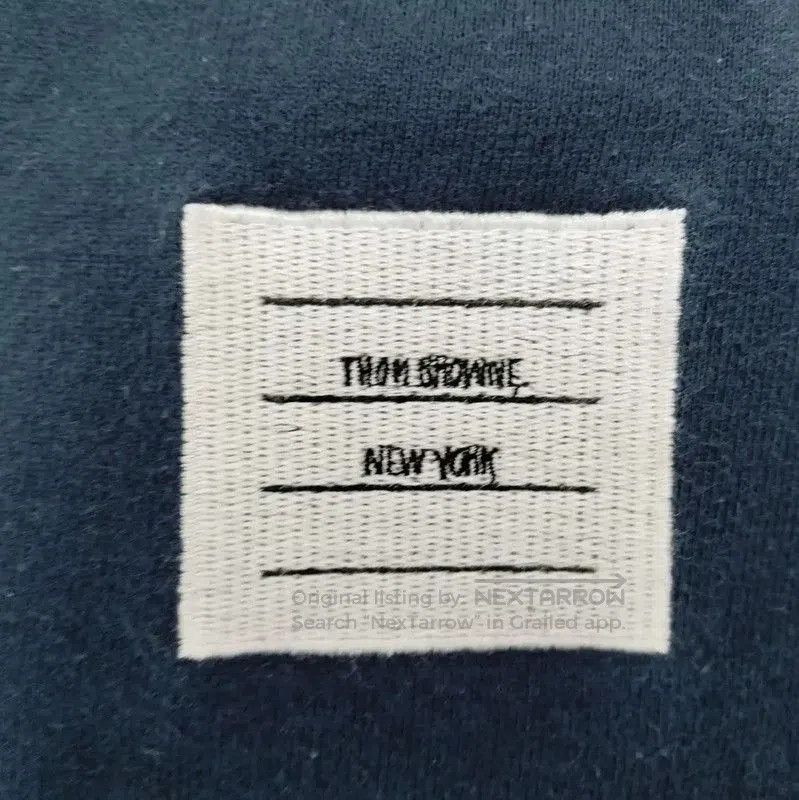 Thom Browne Thom Browne Navy Cotton Long Sleeve Hoodie . Size L / US 10 / IT 46 - 3 Thumbnail