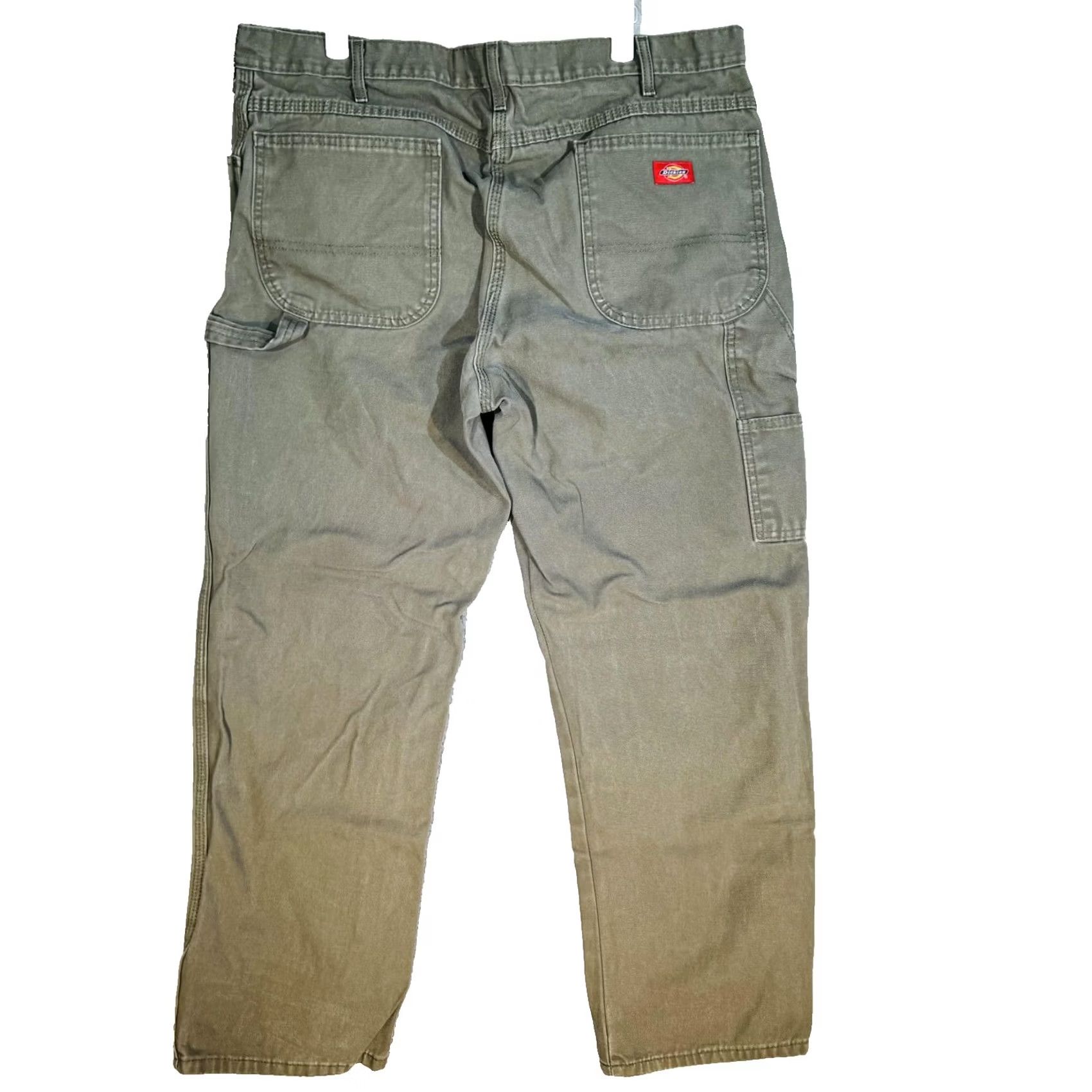 Dickies Dickies Pants Mens 38x30 Green Canvas Straight Relaxed Fit Work Utility Jeans Mens Regular 38x30 Green Dickies W41696E Size US 38 / EU 54 - 2 Thumbnail