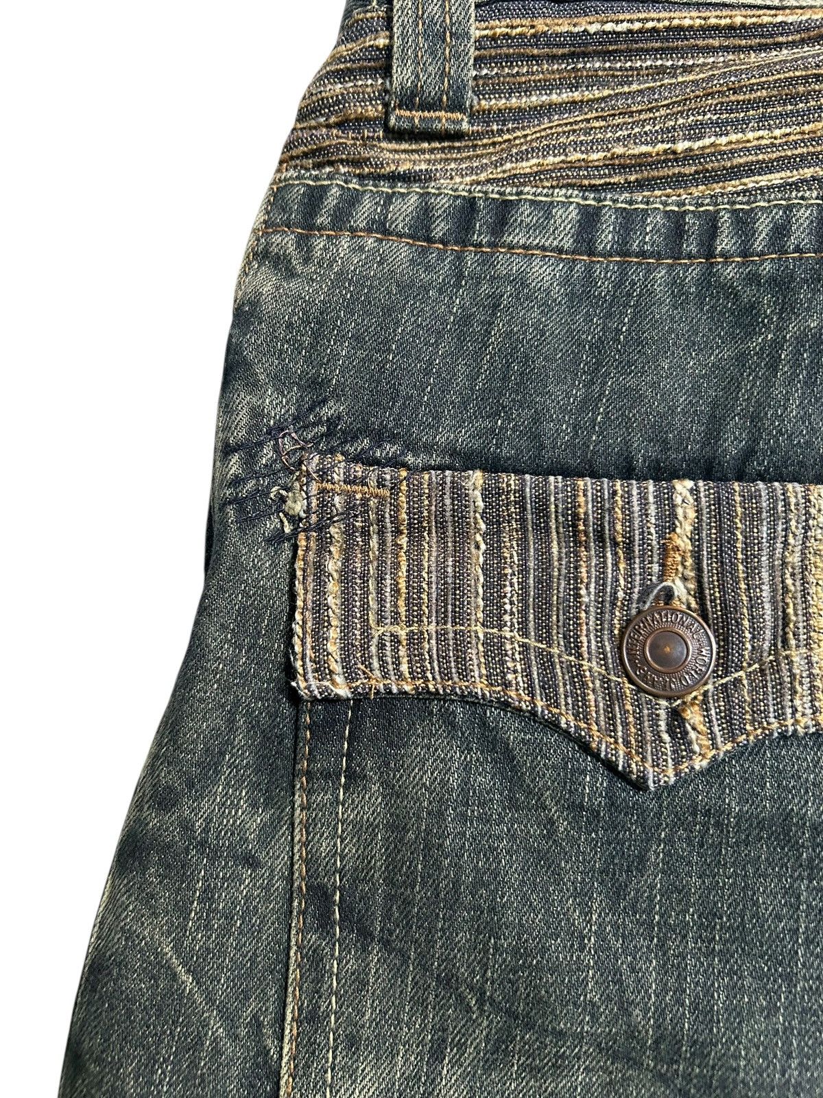 Japanese Brand × Kapital × Vintage Rusty Dominate Handcrdfted Jeans Japan Punk Grunge Style Size US 32 / EU 48 - 8 Thumbnail