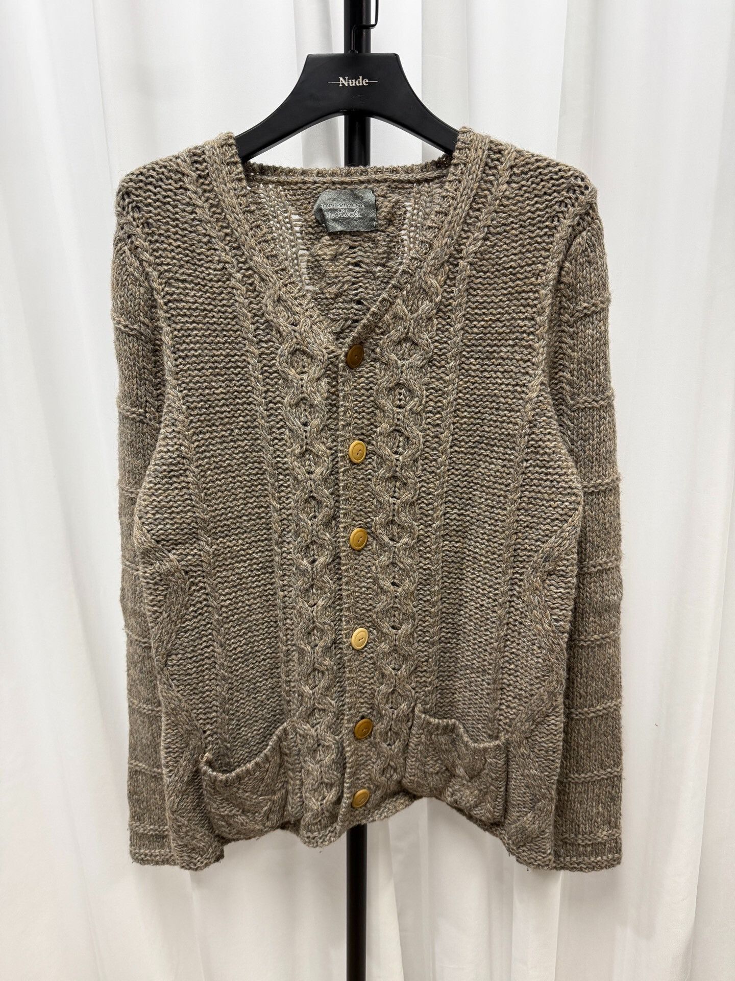 Takahiromiyashita The Soloist. Takahiromiyashita The Soloist Thick Cable Knit Cardigan Size US M / EU 48-50 / 2 - 1 Thumbnail