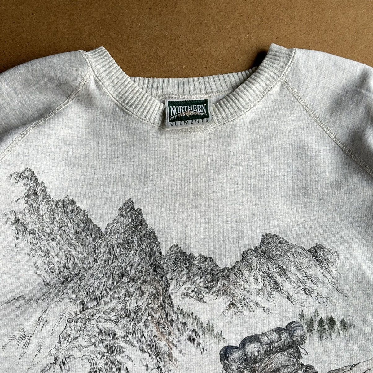 Vintage Vintage 90s Northern Elements Mountain Climber Crewneck Size US XL / EU 56 / 4 - 2 Thumbnail