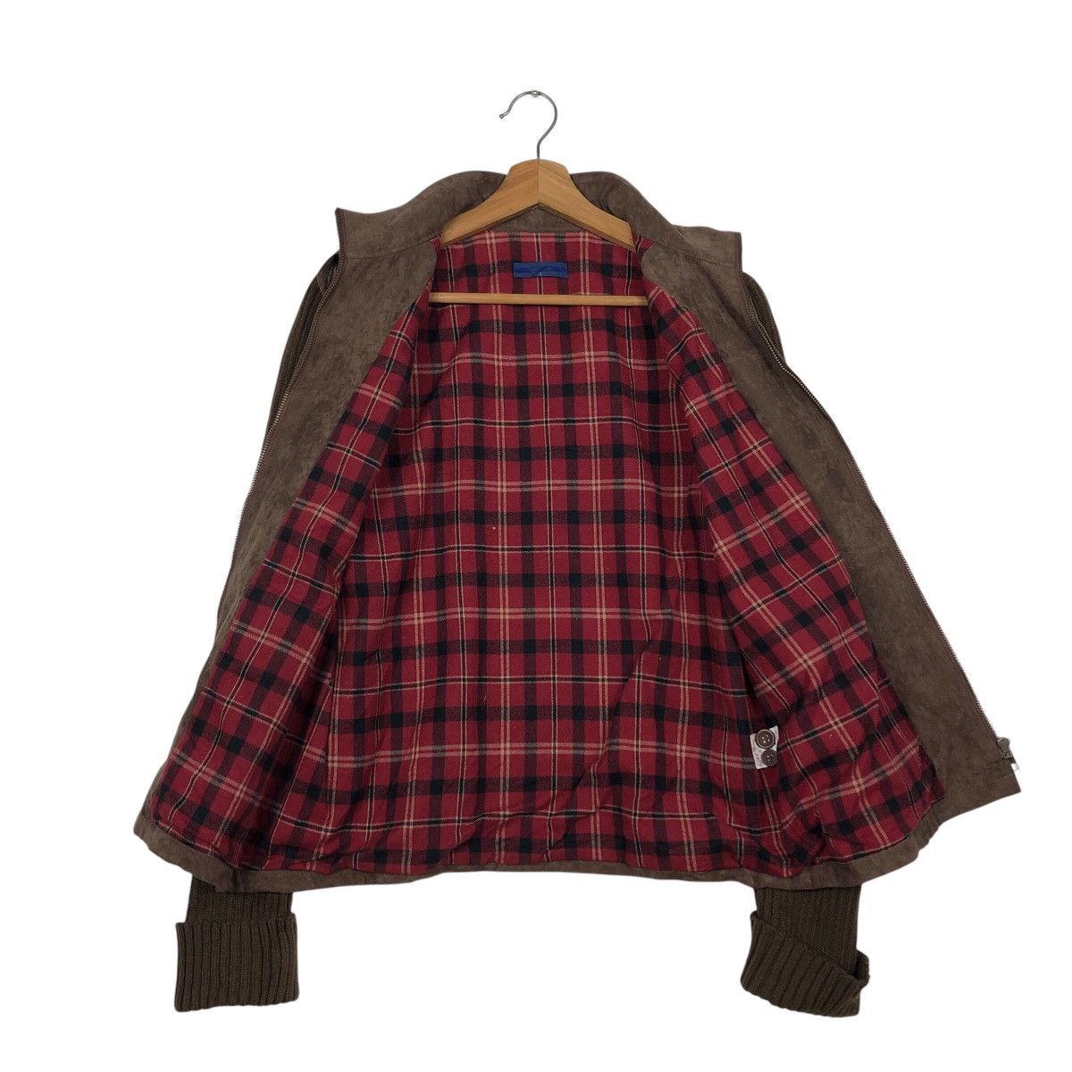 Japanese Brand 📌Vintage Cropped Biker Suede Leather Jacket Blanket Westwin Size US L / EU 52-54 / 3 - 14 Thumbnail