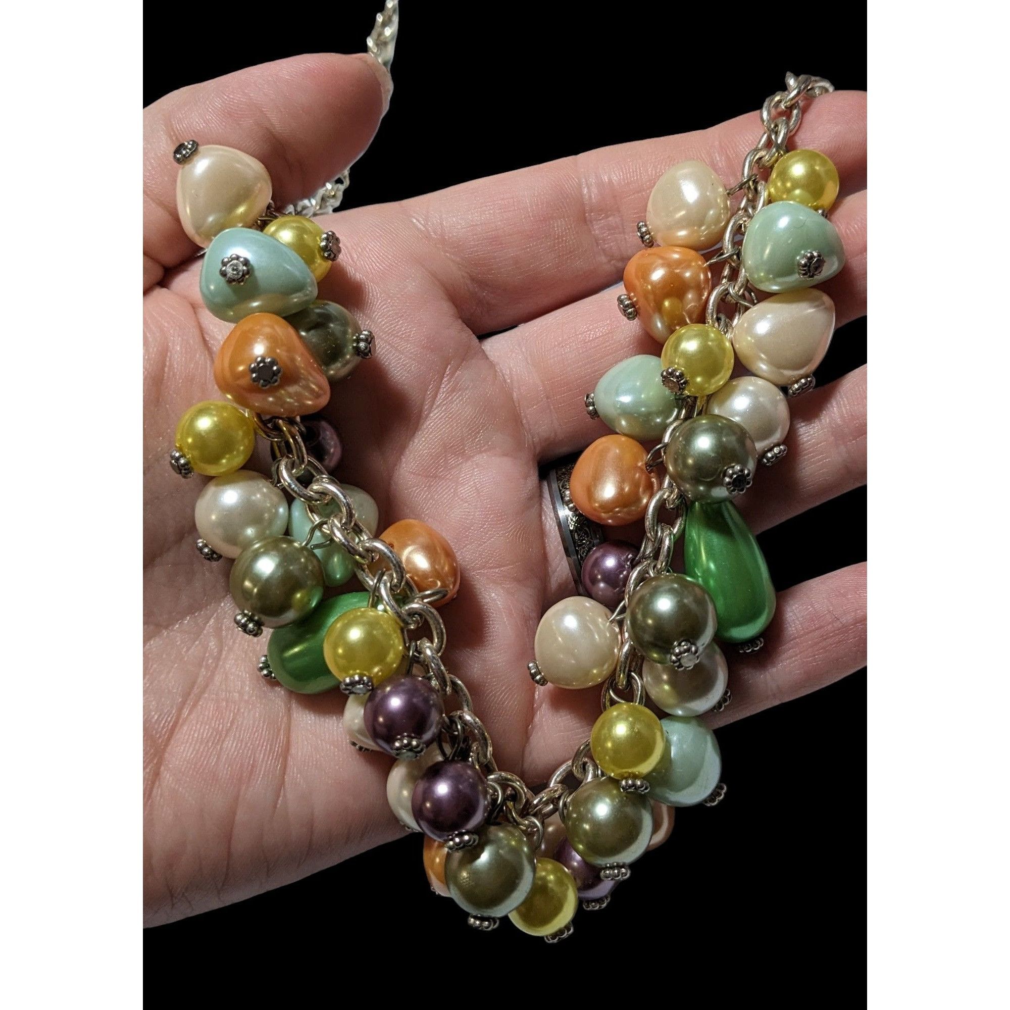 Other Pier 1 Imports Pastel Pearl Cluster Necklace Size ONE SIZE - 5 Thumbnail