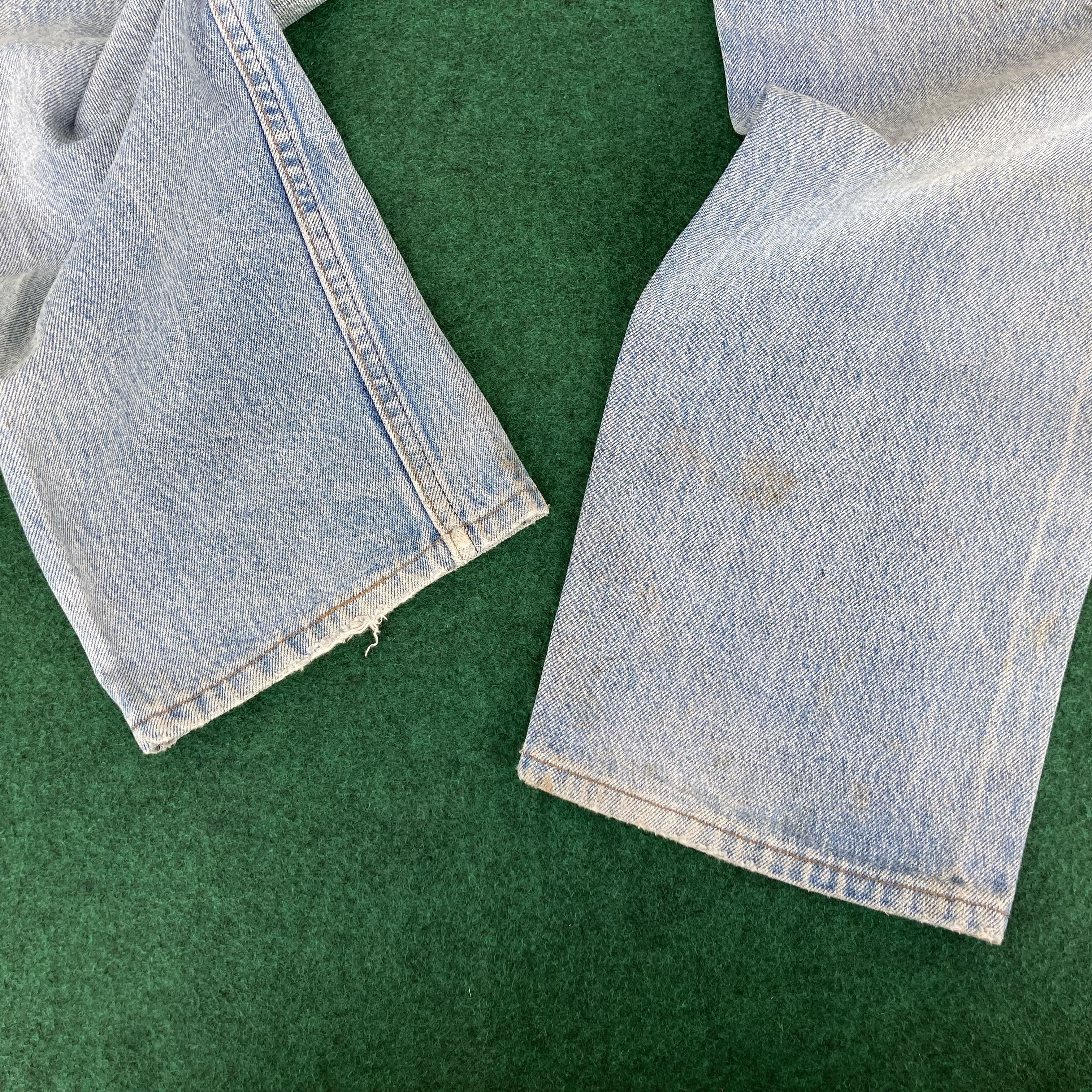 Levi's × Vintage Vtg Levis 501 Faded Stains Ripped Jeans Sz 31 Denim Jeans Size US 31 - 11 Thumbnail