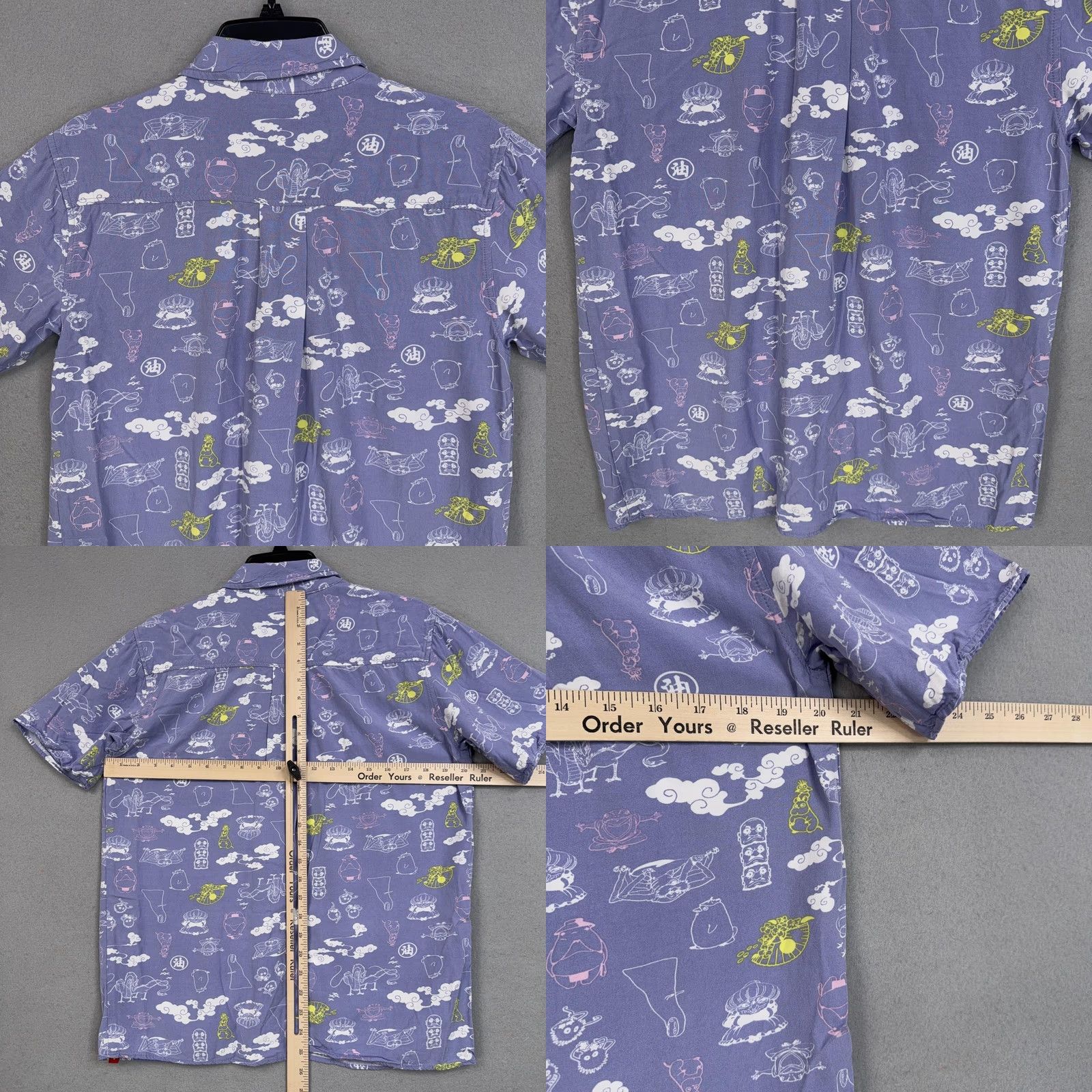 Vintage VINTAGE Her Universe Shirt Womens Small Purple Spirited Away Anime Print Button Up Top Size S / US 4 / IT 40 - 8 Thumbnail