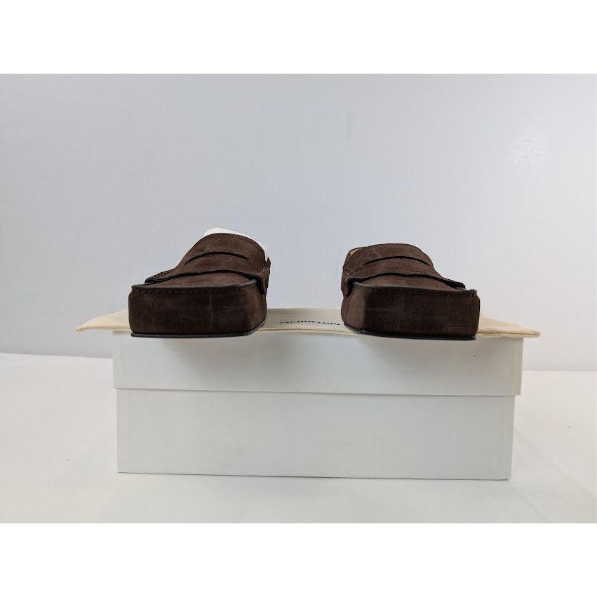 Jacquemus o1rshd1 Les Mocassins Carre Loafer Boots in Dark Brown Size US 12 / EU 45 - 18 Thumbnail