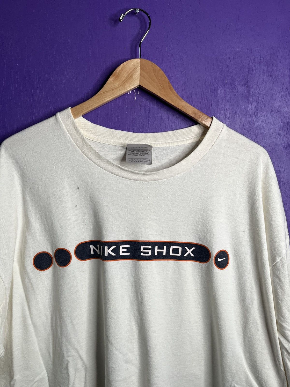 Nike × Vintage Vintage 00s Nike shox logo long-sleeve t-shirt Size US XXL / EU 58 / 5 - 3 Thumbnail