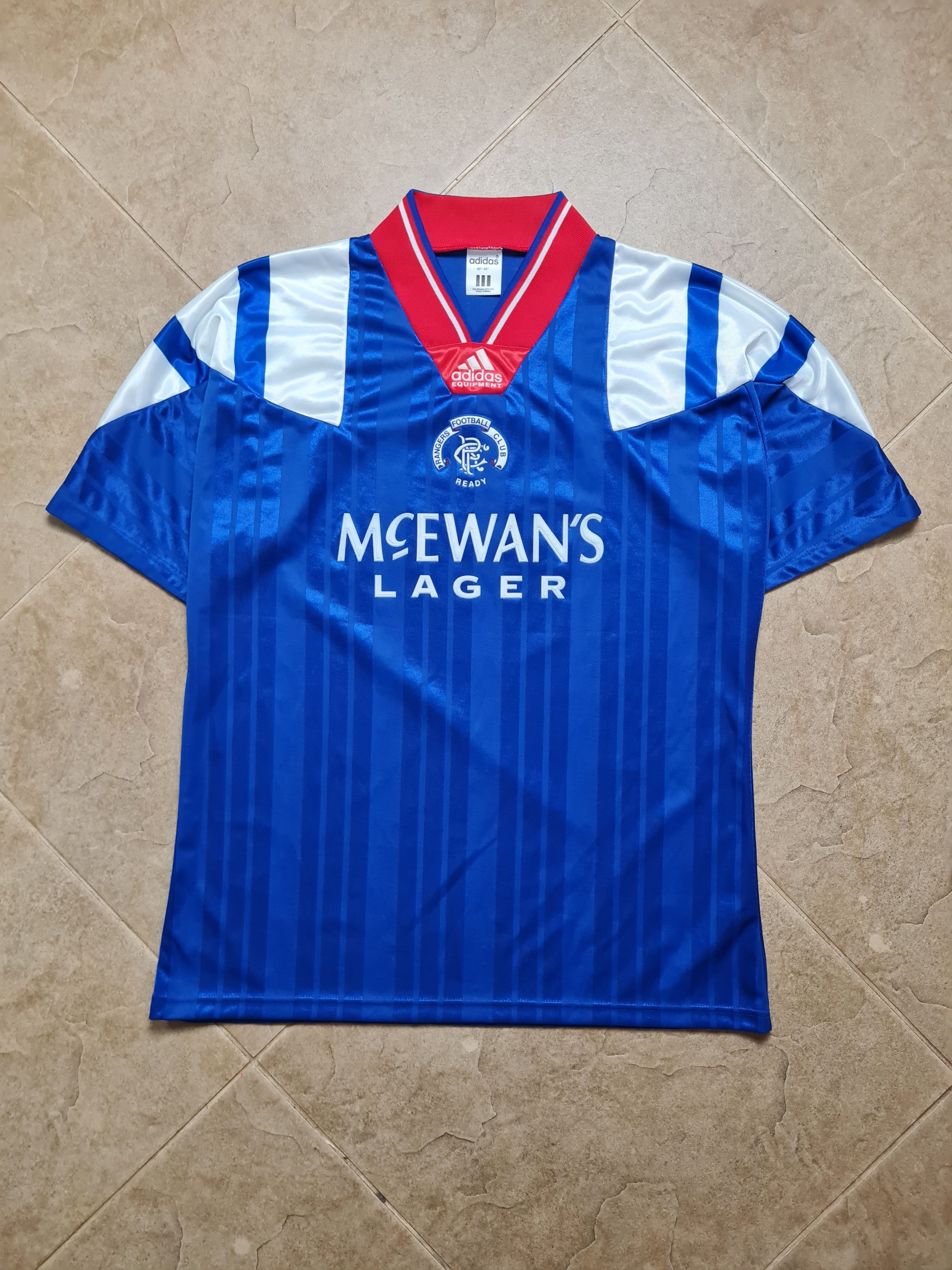 Adidas GLASGOW RANGERS 1992/1994 HOME SHIRT FOOTBALL SOCCER ADIDAS Size US M / EU 48-50 / 2 - 5 Thumbnail