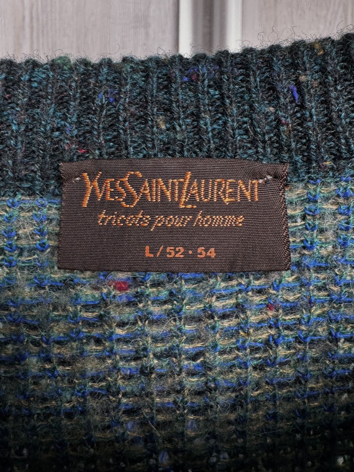 Yves Saint Laurent Yves Saint Laurent Vintage Knit Sweater Mohair Wool Alpaka Size US L / EU 52-54 / 3 - 11 Thumbnail